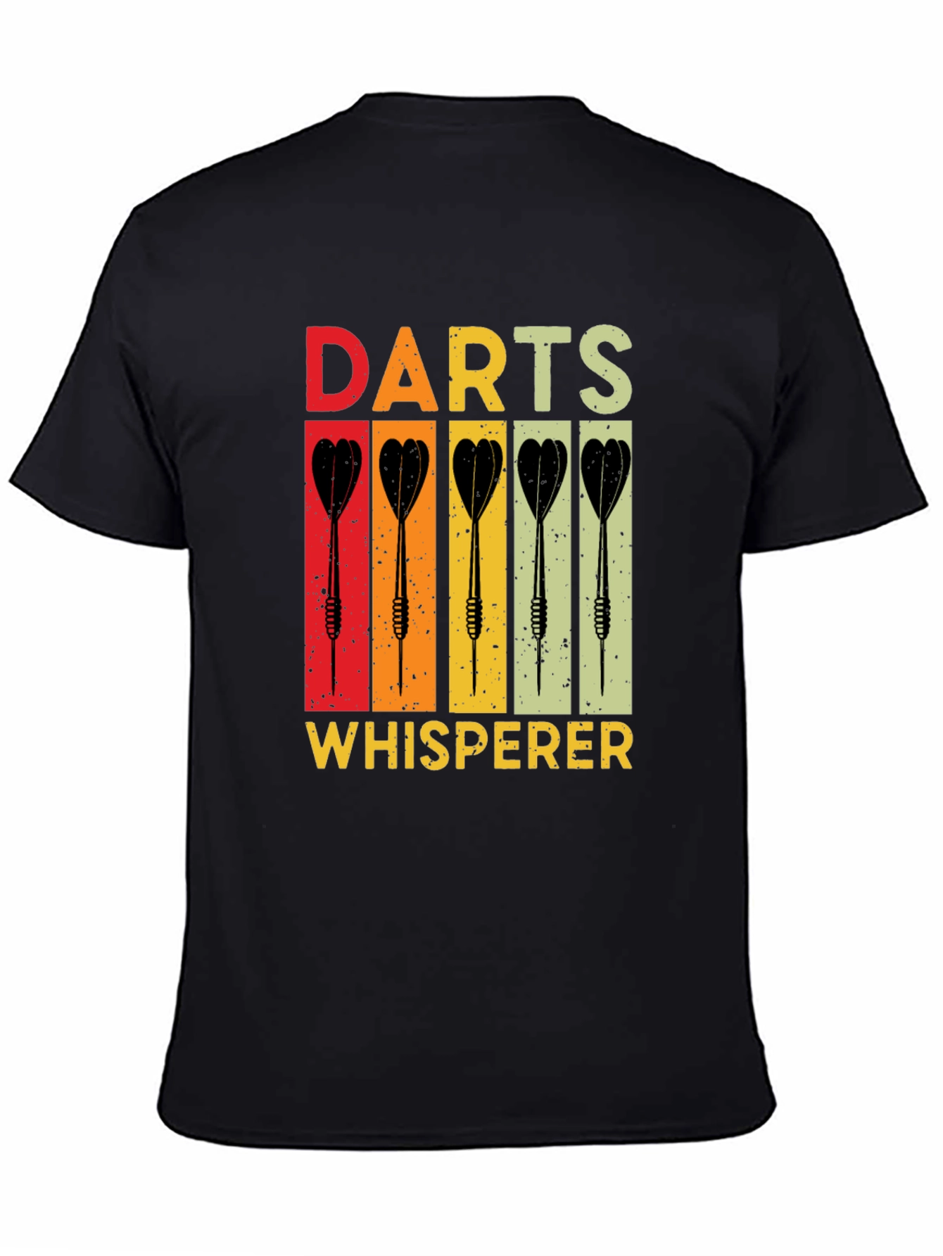 Darts Whisperer Retro Graphic T-Shirt