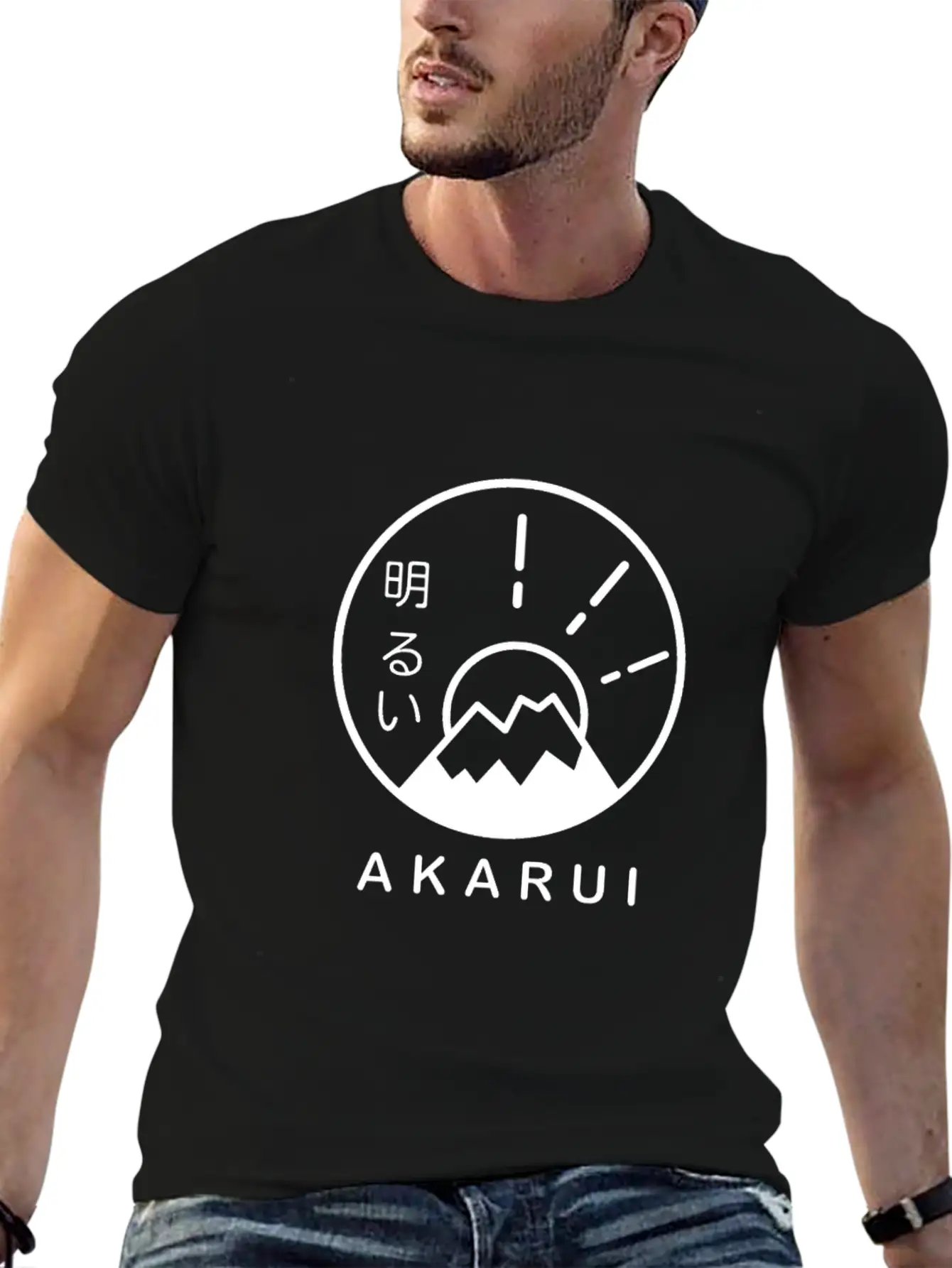 Akurai Fuji Minimal Design Unisex Casual T-Shirt – Clean Design For Daily Comfort