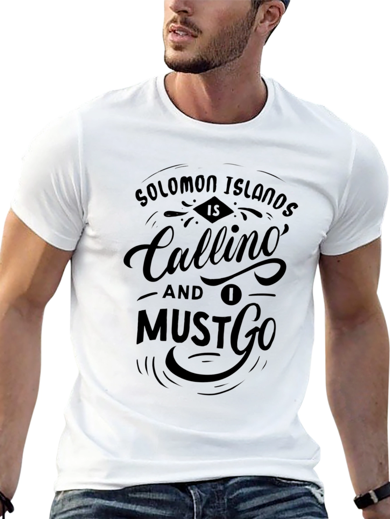 Solomon Islands Calling Black T-Shirt