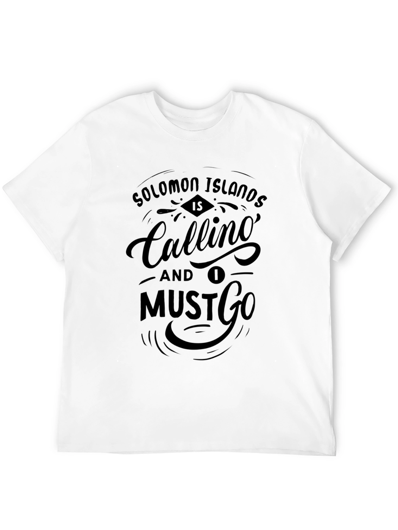 Solomon Islands Calling Black T-Shirt