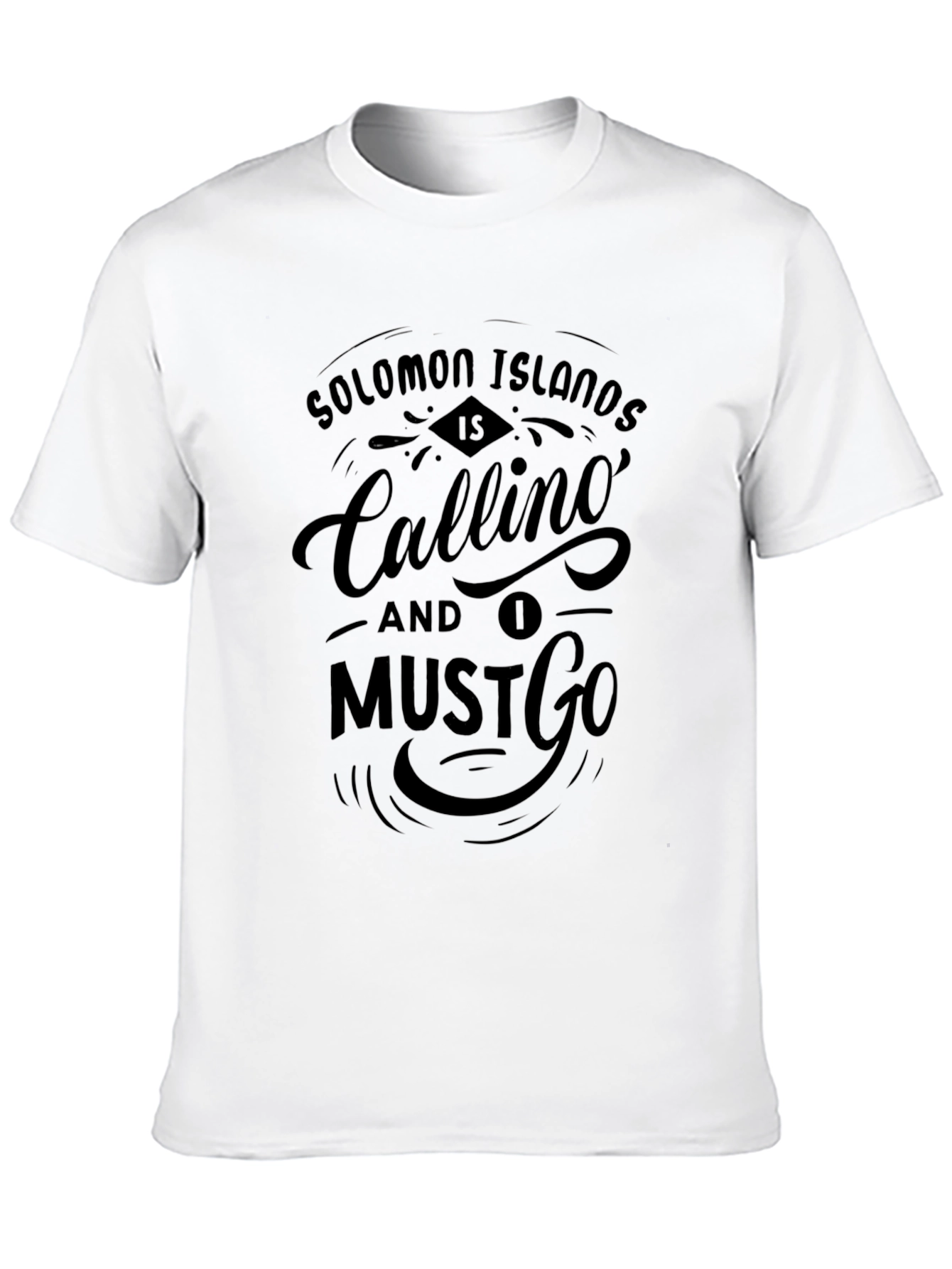 Solomon Islands Calling Black T-Shirt