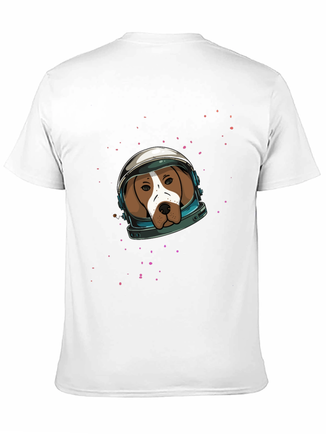 Astronaut Dog Graphic Tee - Black