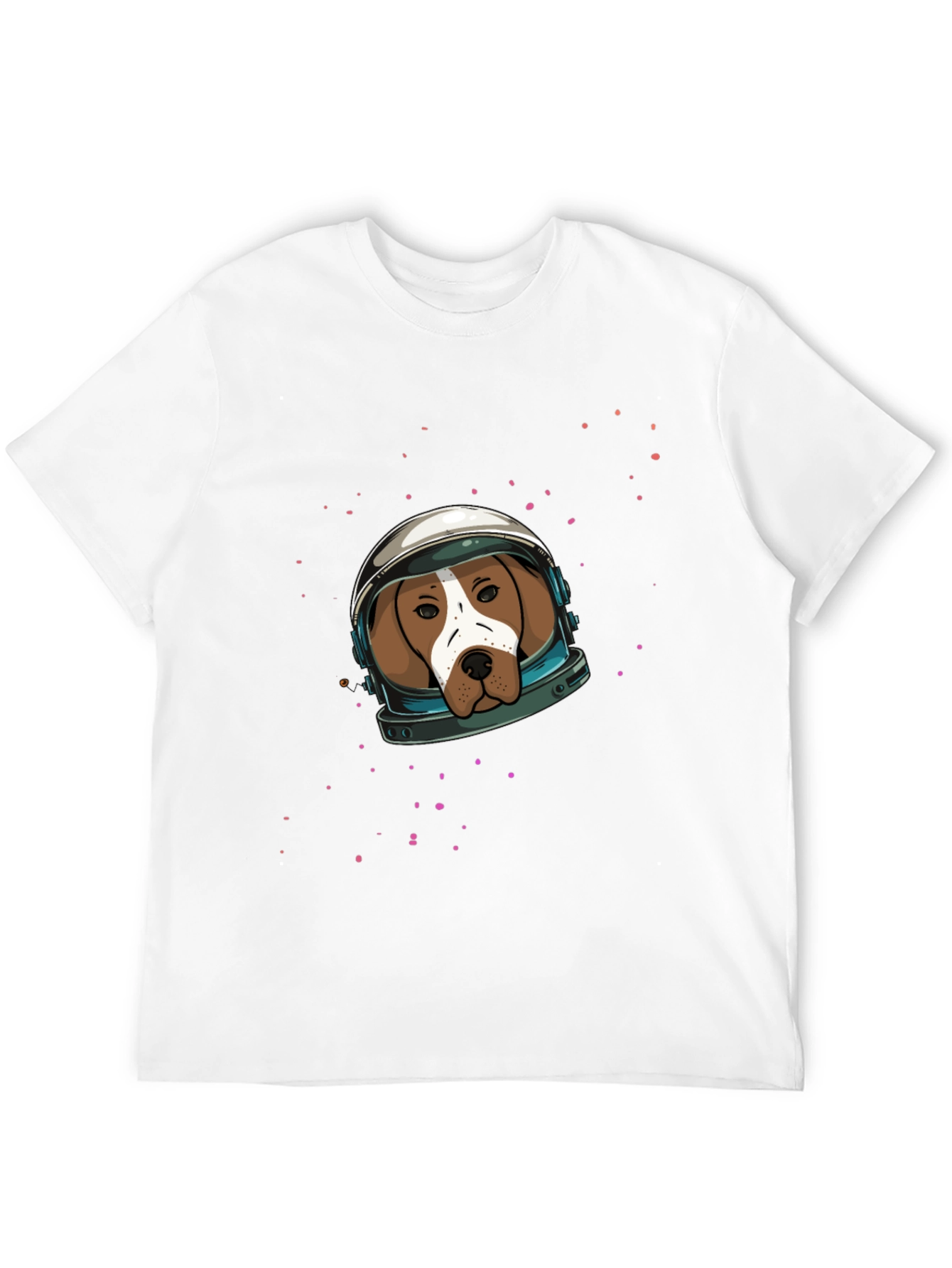 Astronaut Dog Graphic Tee - Black
