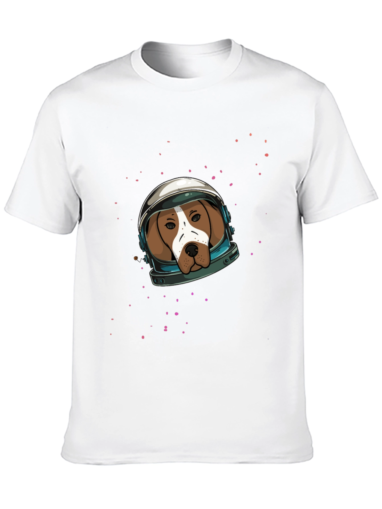 Astronaut Dog Graphic Tee - Black