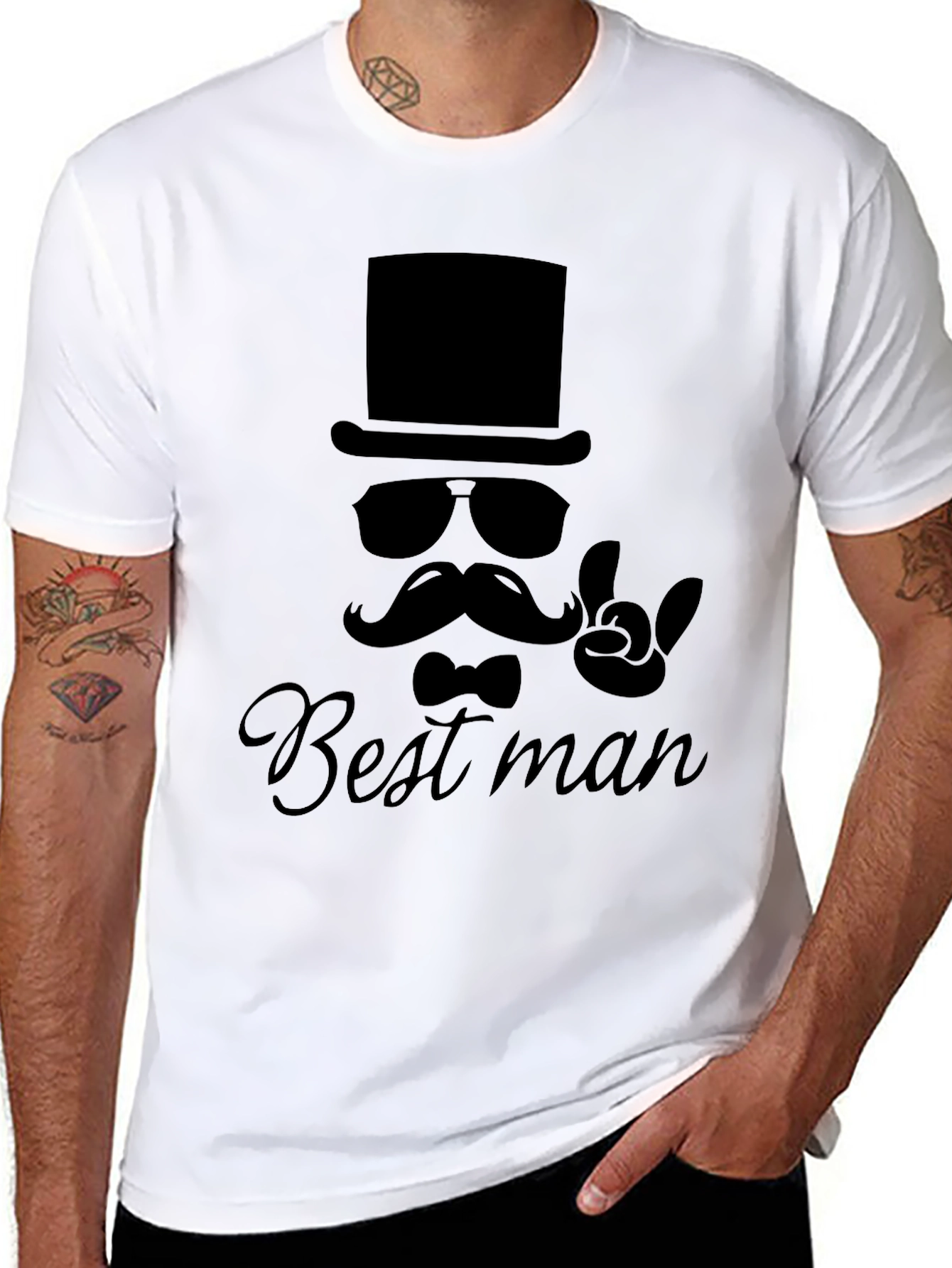 Best Man Graphic T-Shirt - Black