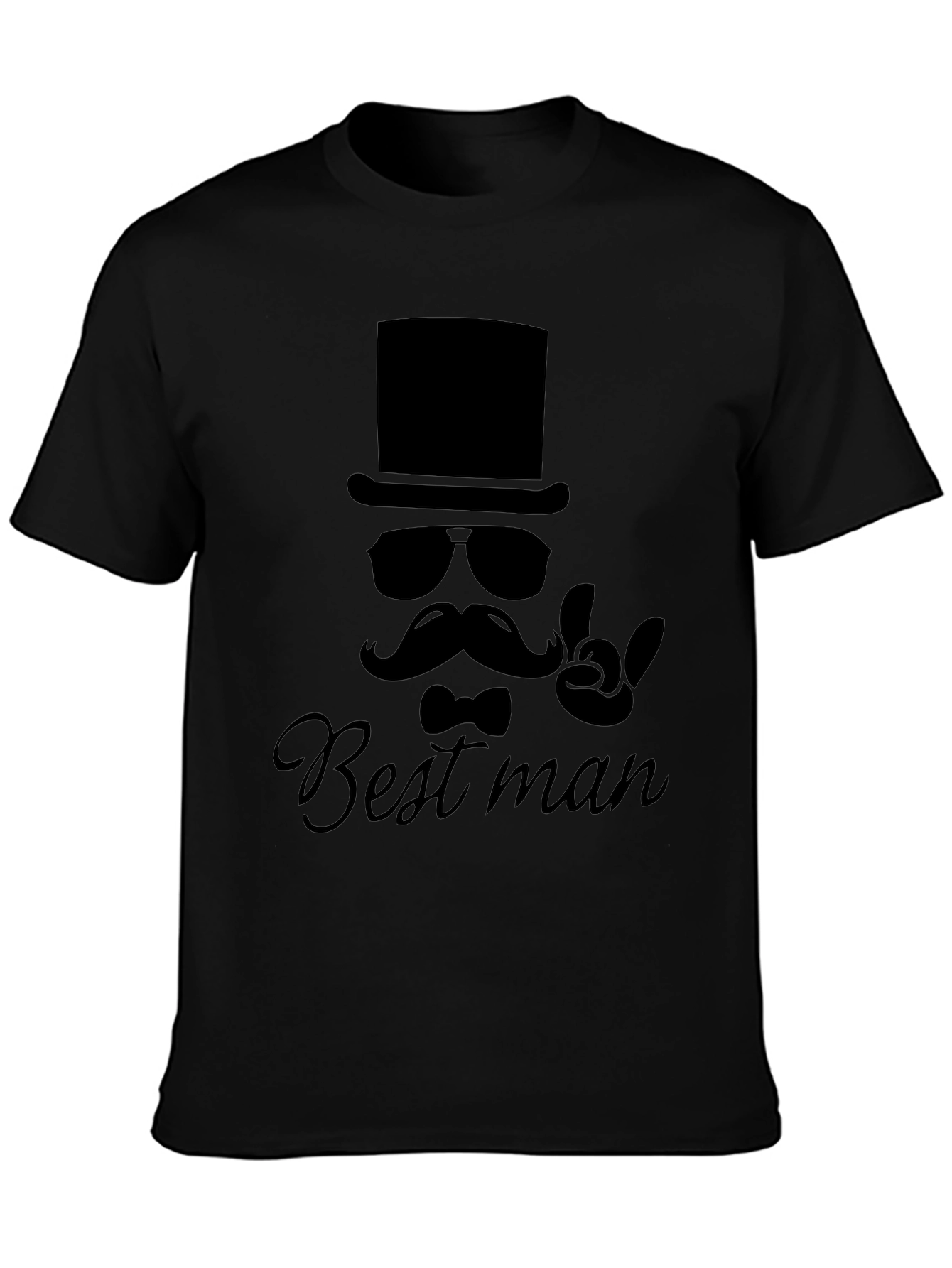 Best Man Graphic T-Shirt - Black