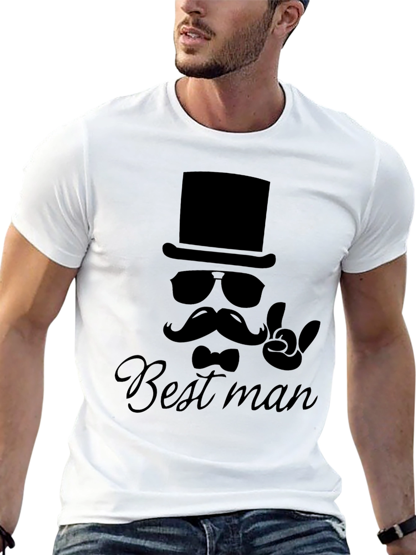 Best Man Graphic T-Shirt - Black