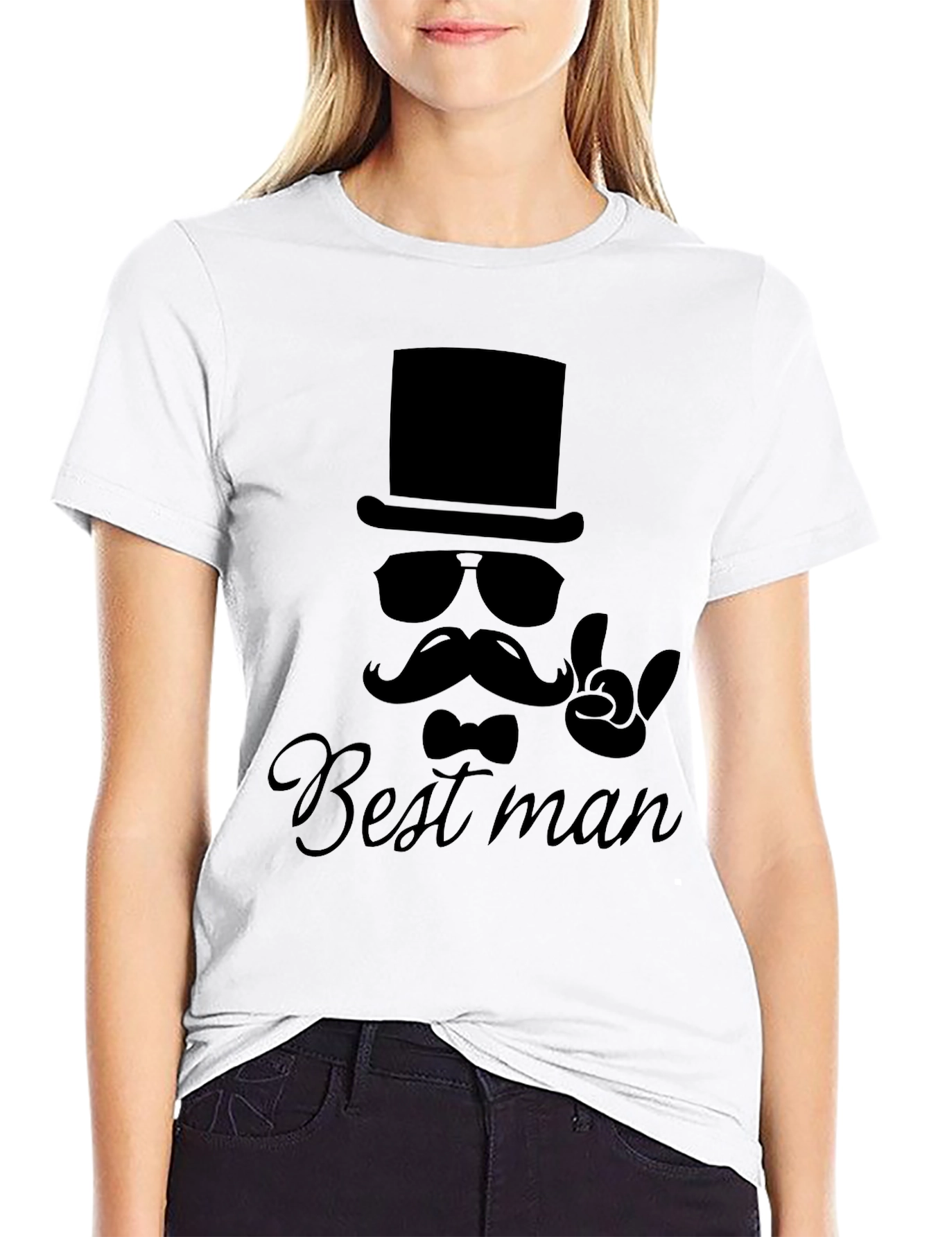 Best Man Graphic T-Shirt - Black