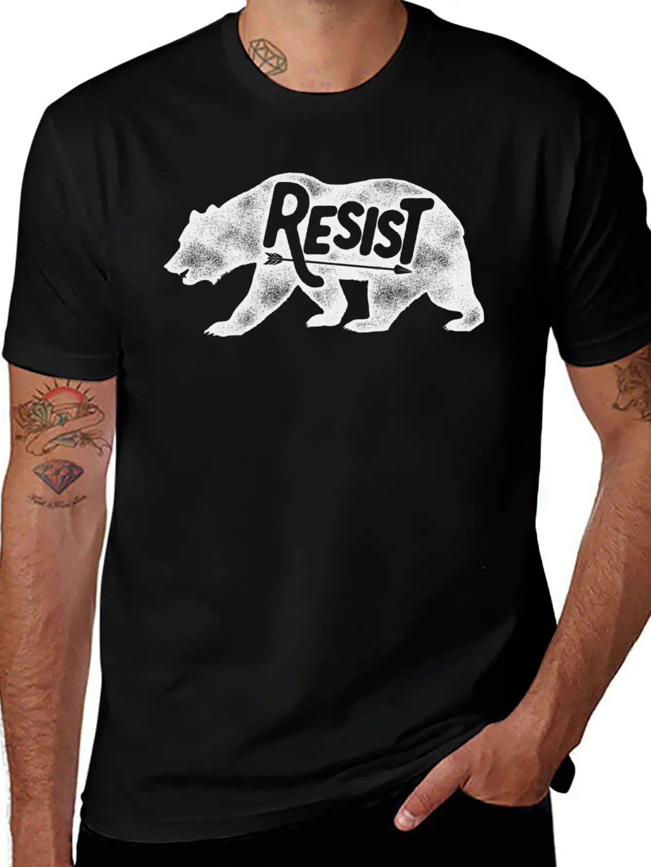 ALT US National Park Service Resist T Shirt Bear Unisex Casual T-Shirt – Clean Design For Daily Comfort