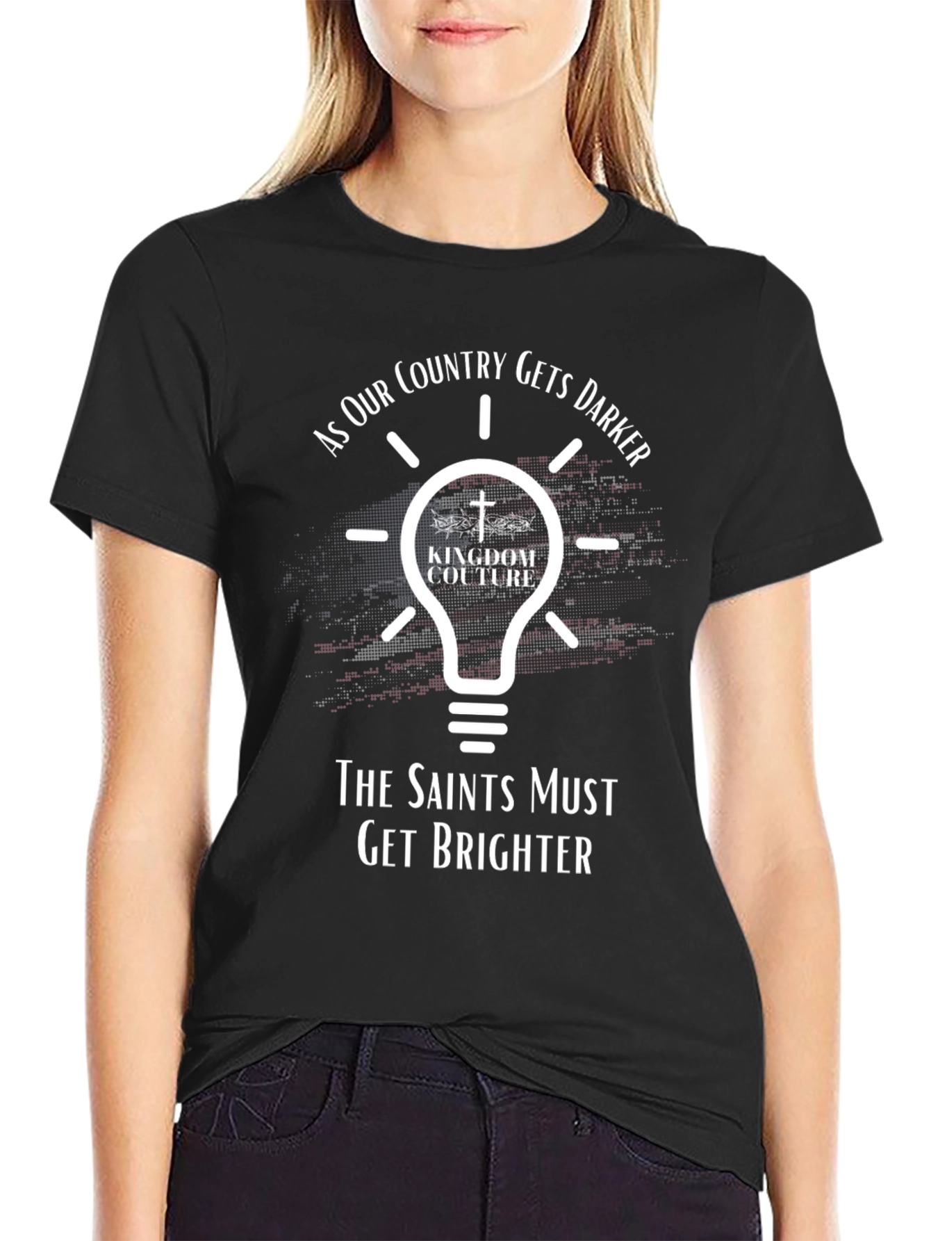 Kingdom Couture Lightbulb Christian Graphic T-Shirt