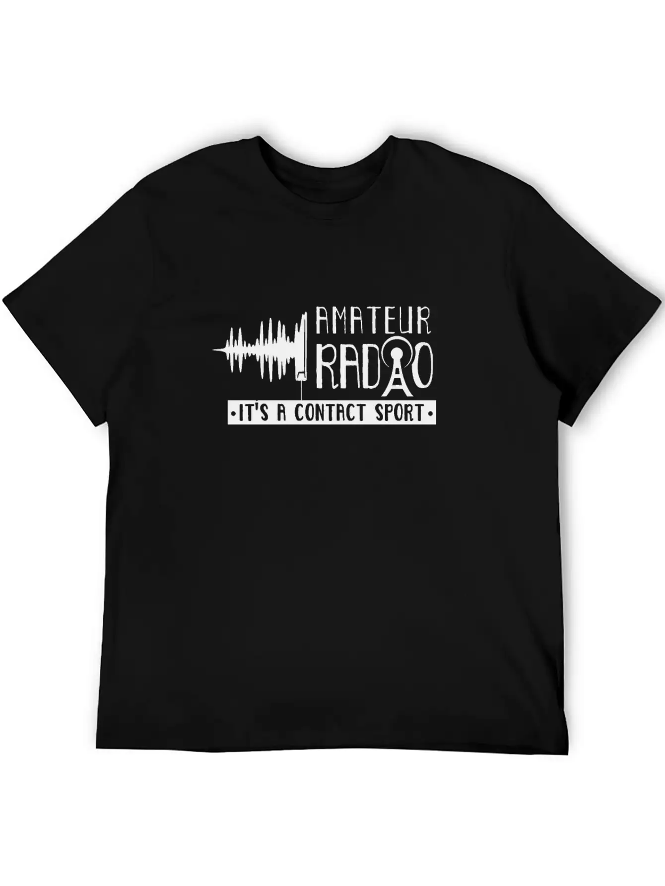 Amateur Radio It's A Contact Sport Ham Operator Unisex Casual T-Shirt – Clean Design For Daily Comfort