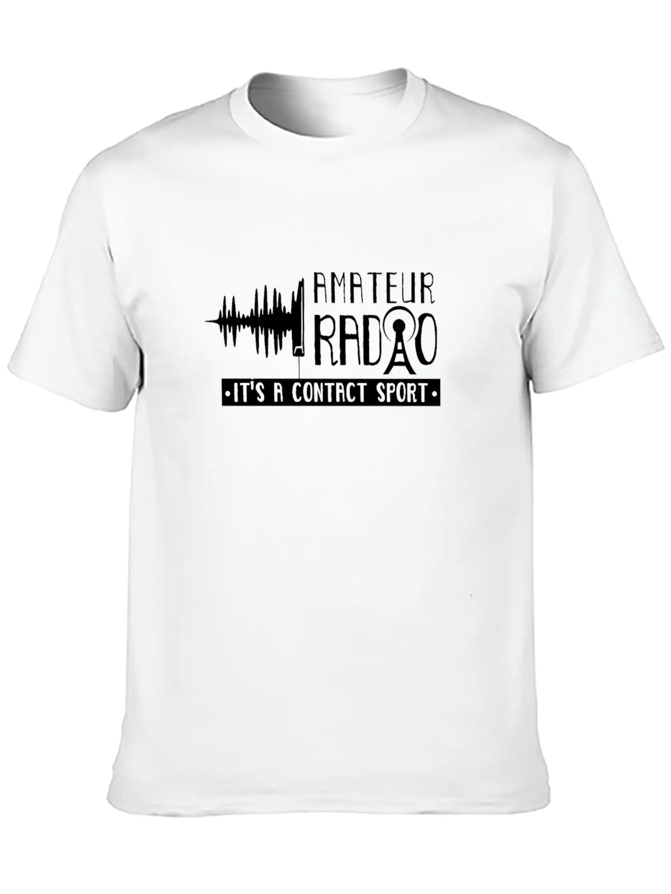 Amateur Radio It's A Contact Sport Ham Operator Unisex Casual T-Shirt – Clean Design For Daily Comfort