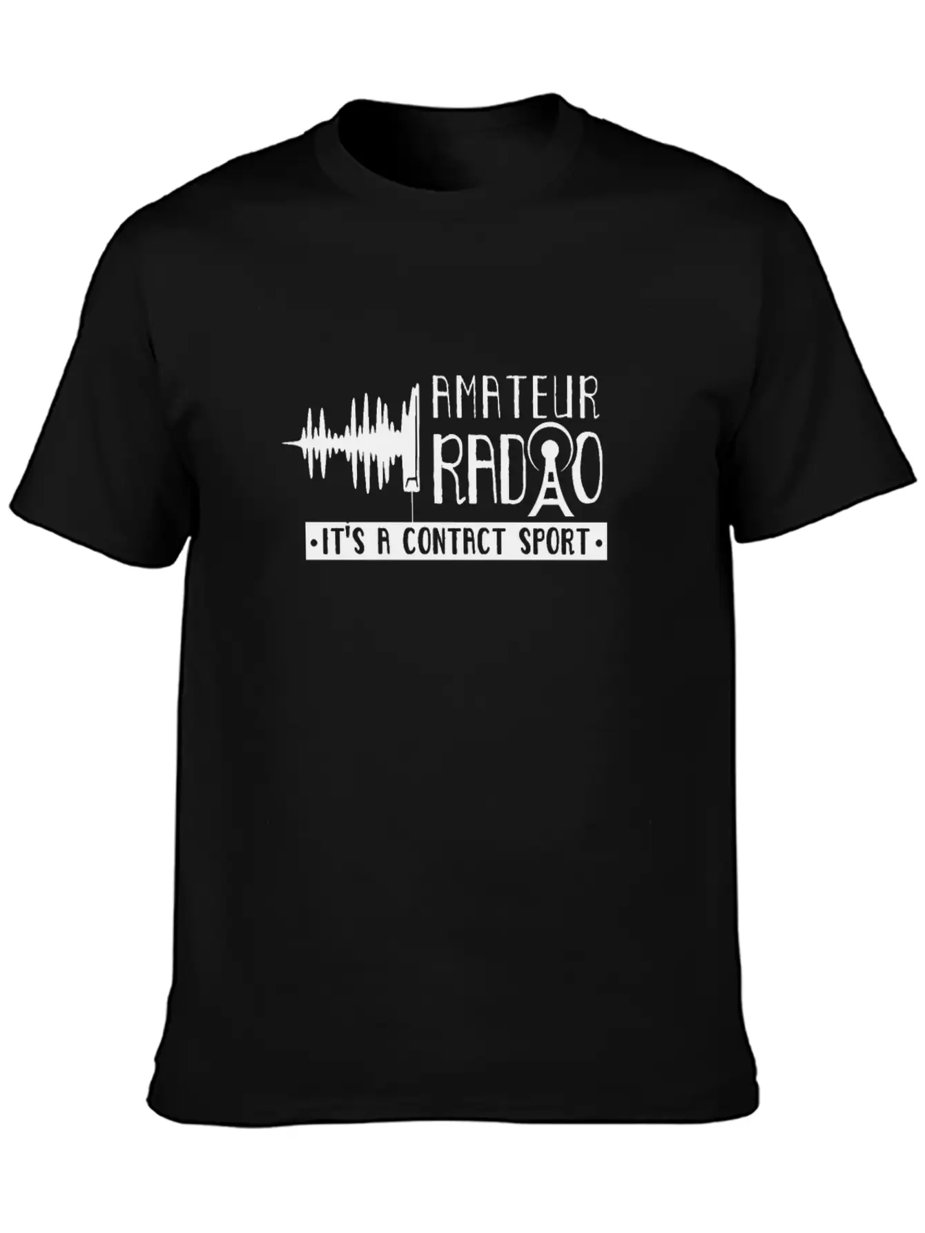 Amateur Radio It's A Contact Sport Ham Operator Unisex Casual T-Shirt – Clean Design For Daily Comfort