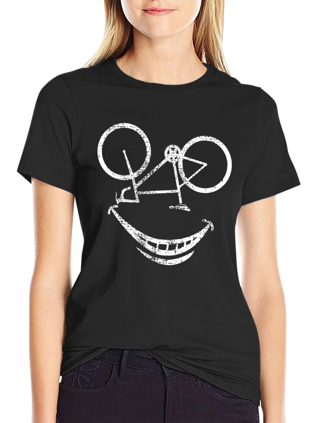 Bike Smile Graphic T-Shirt - Casual Wear