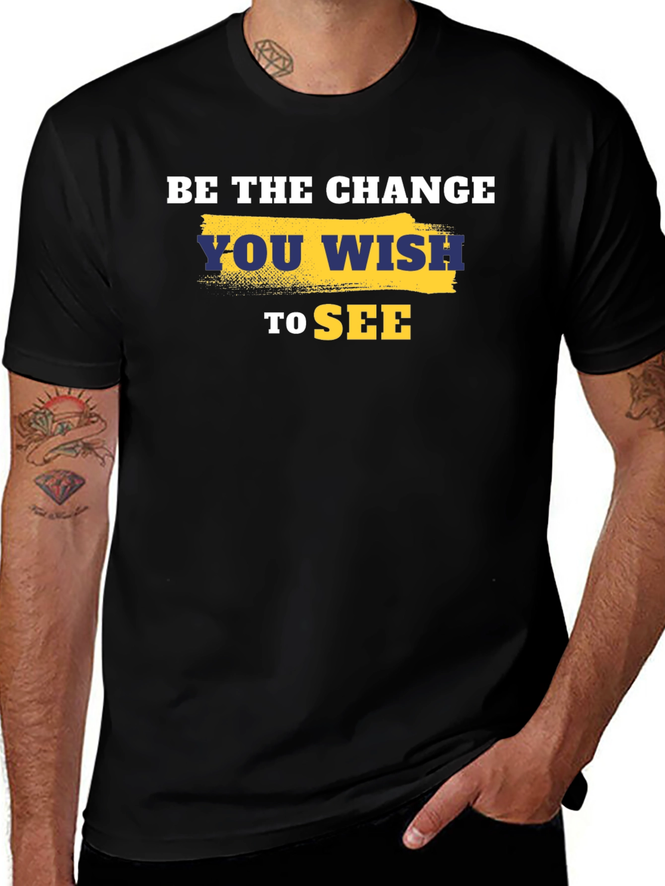 Be the Change T-Shirt - Motivational Quote Tee