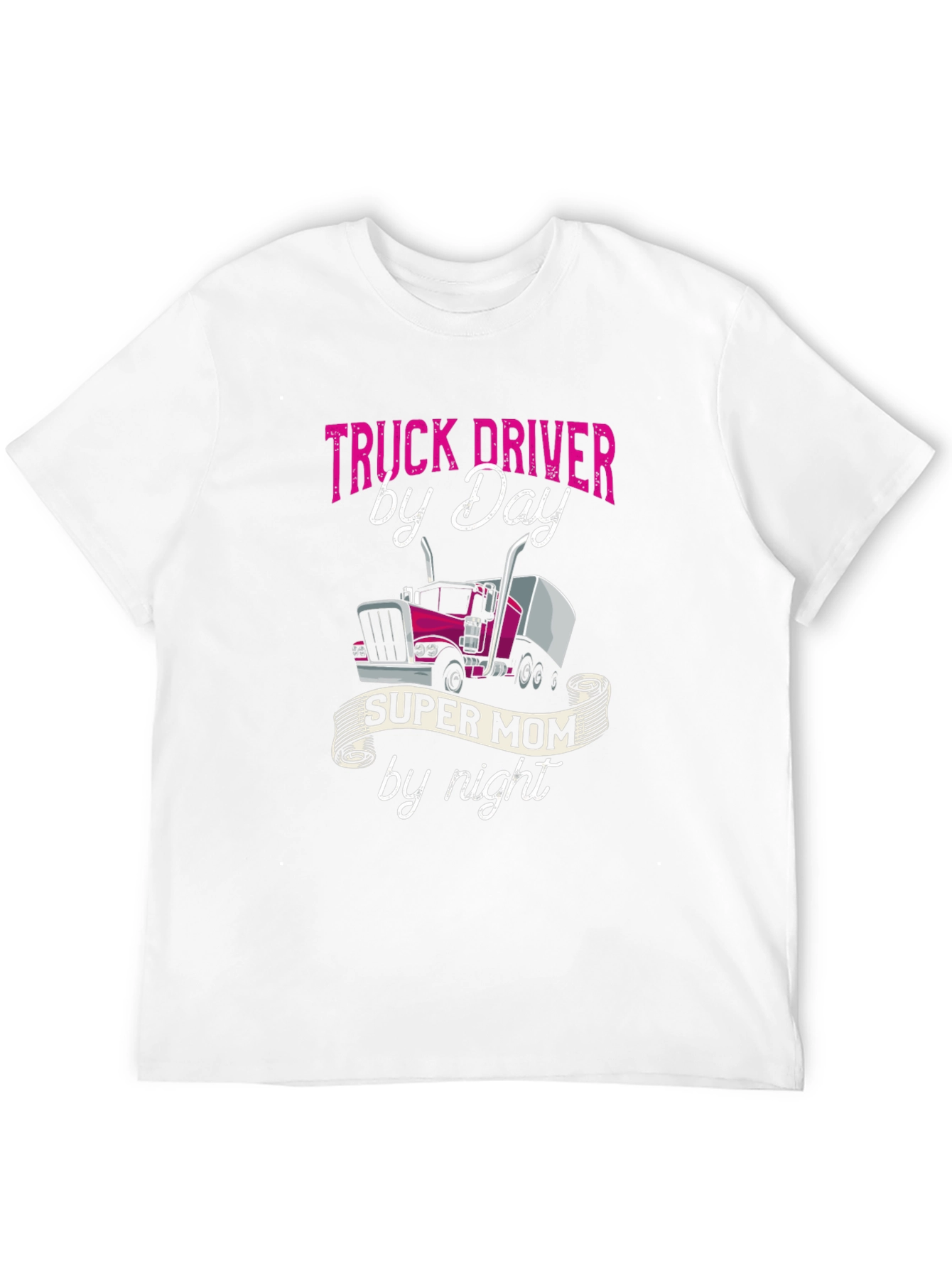 Truck Driver Mom T-Shirt - Super Mom By Night