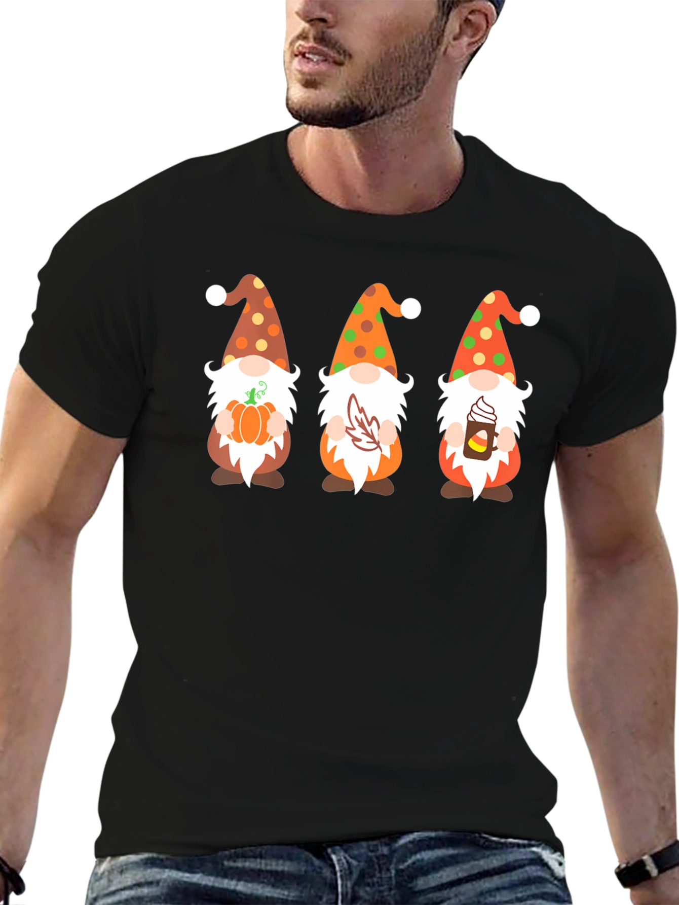 Fall Gnomes T-Shirt - Autumn Harvest Design