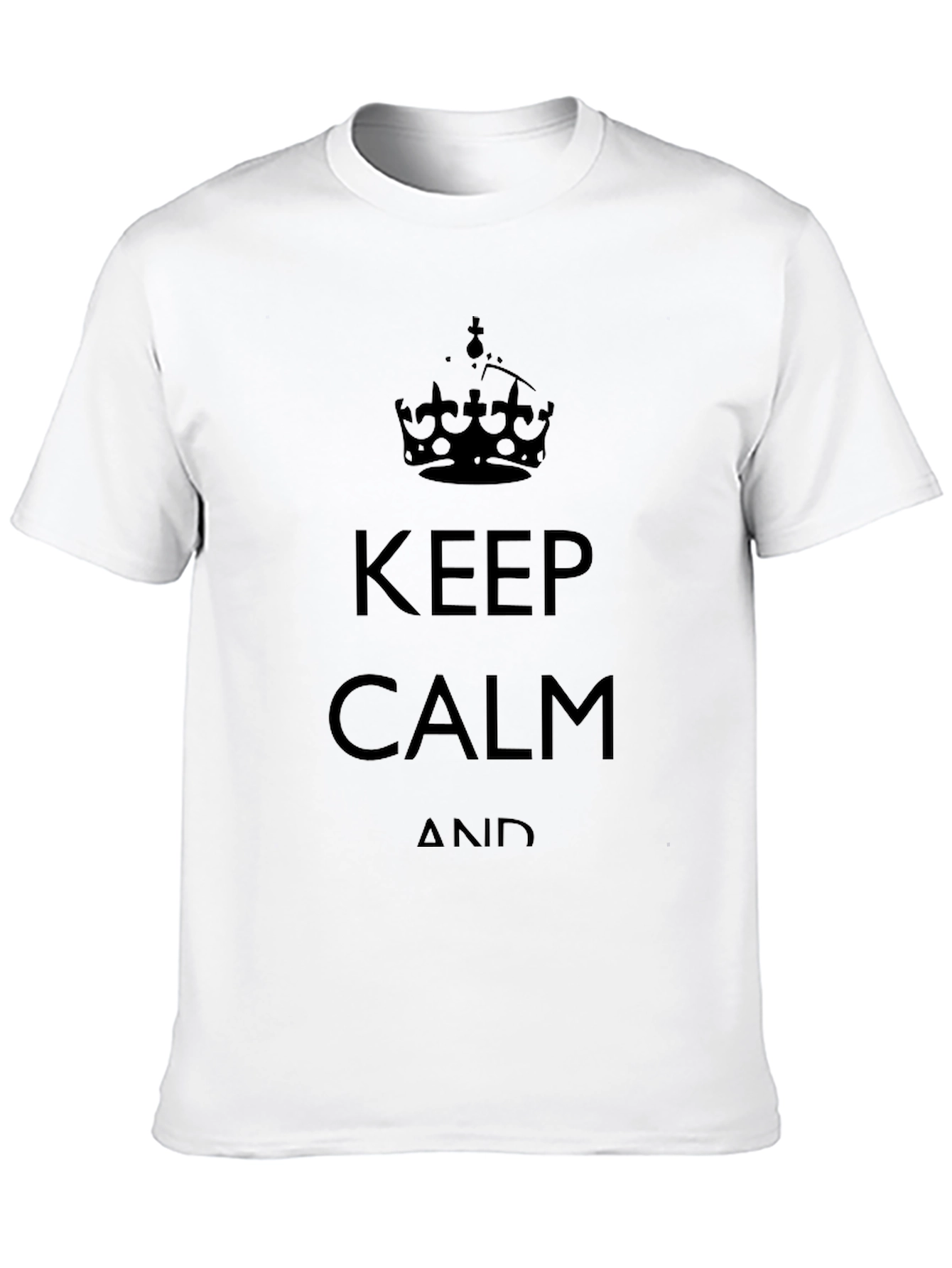 Keep Calm Graphic Tee - Classic Black T-Shirt