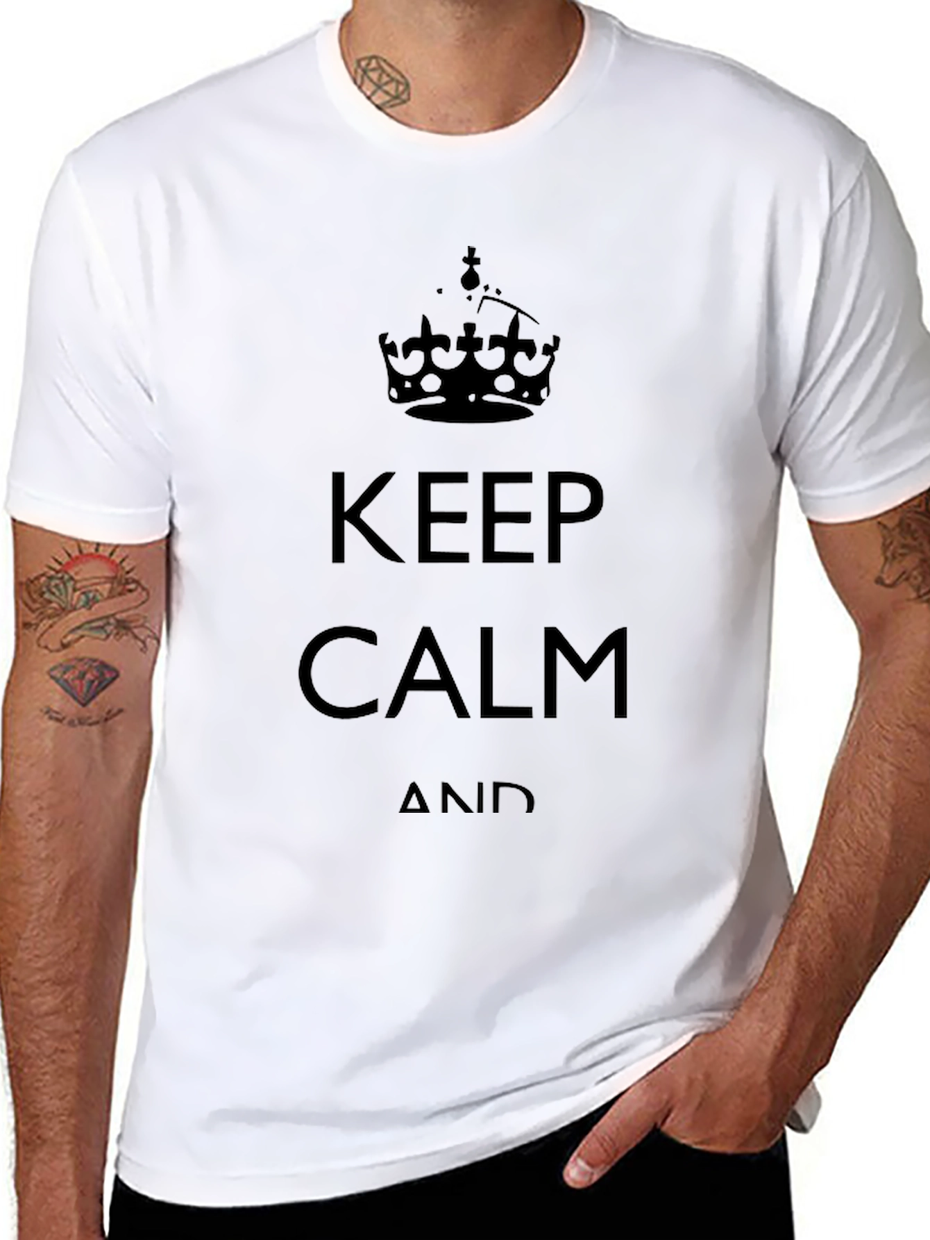 Keep Calm Graphic Tee - Classic Black T-Shirt