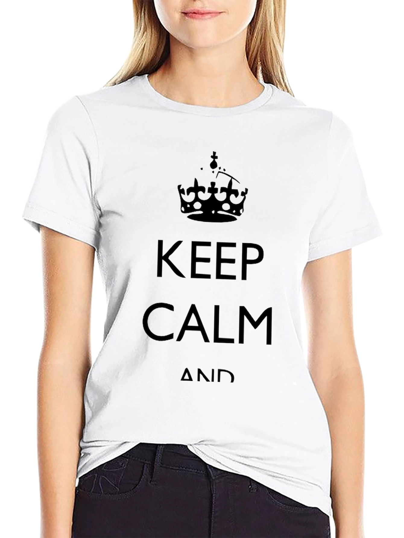 Keep Calm Graphic Tee - Classic Black T-Shirt