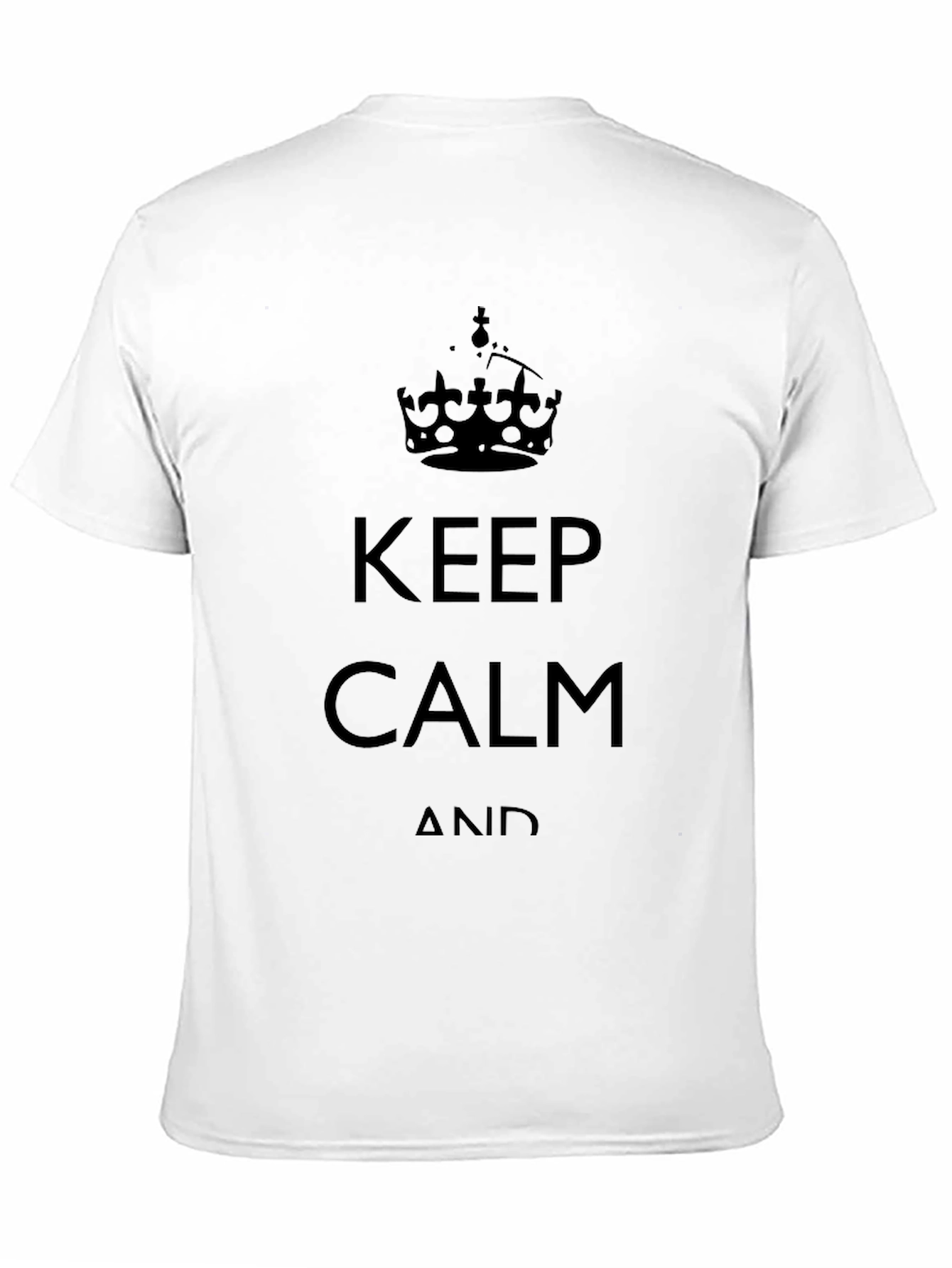 Keep Calm Graphic Tee - Classic Black T-Shirt