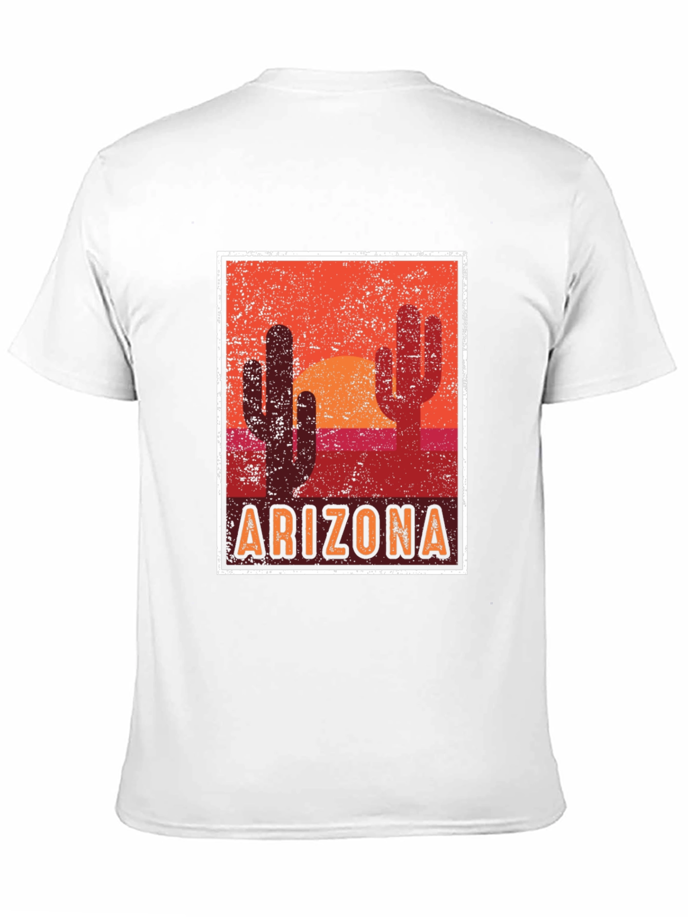 Arizona Desert Graphic Tee - Cacti Sunset Design