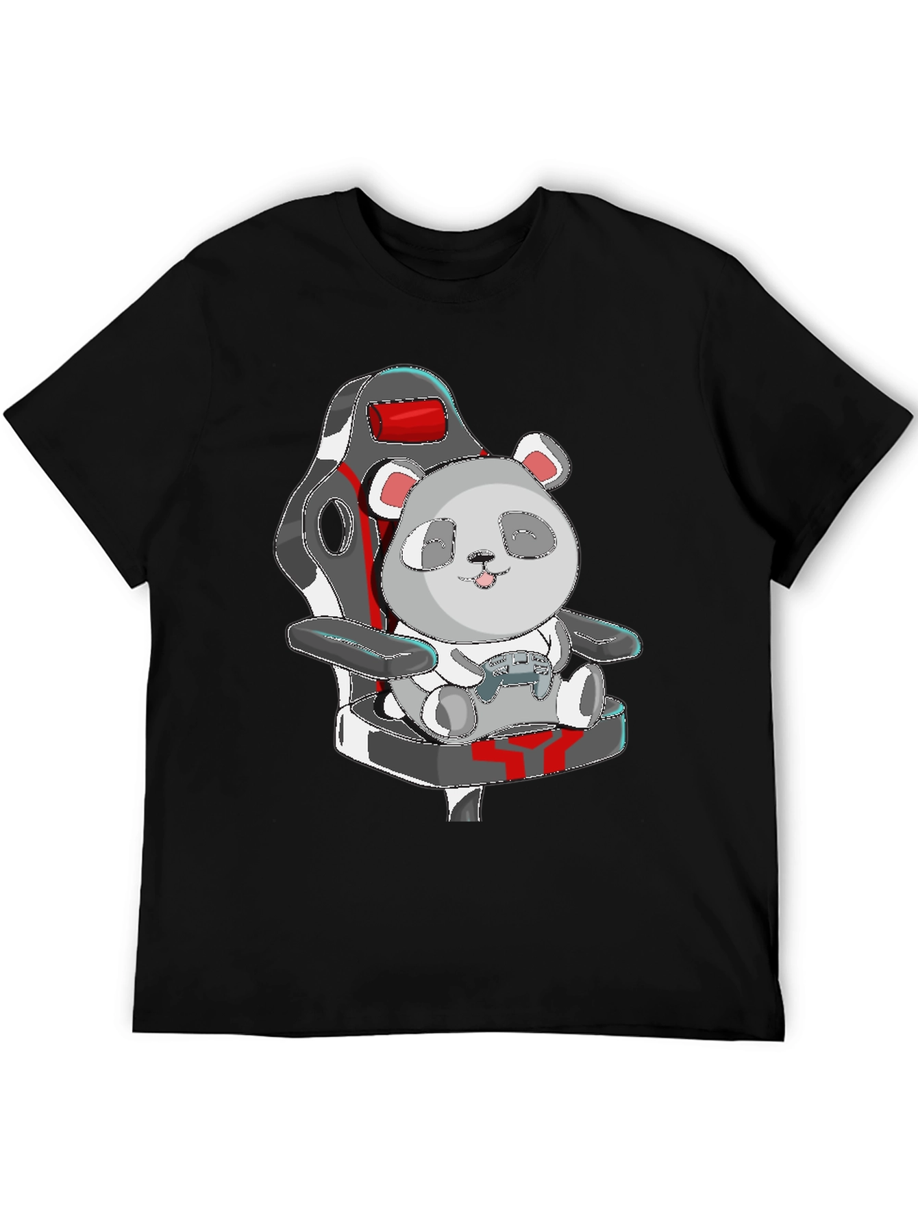 Panda Gamer T-Shirt - Cute Cartoon Graphic Tee