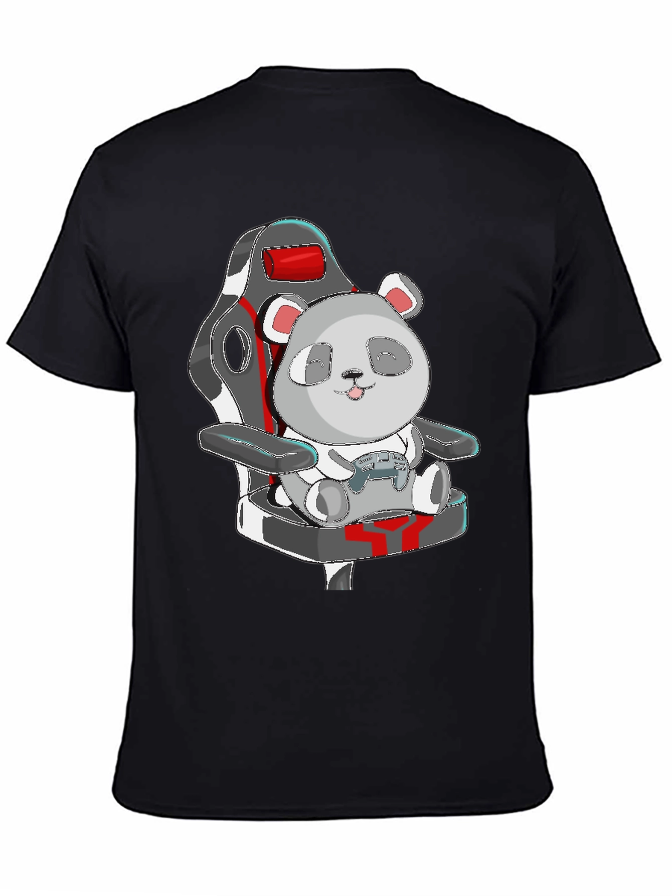 Panda Gamer T-Shirt - Cute Cartoon Graphic Tee