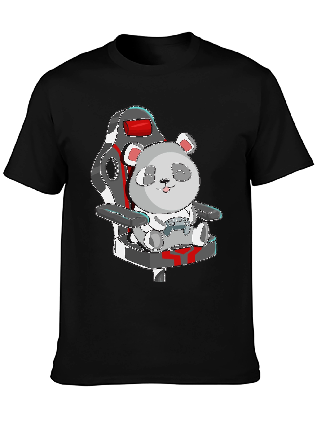 Panda Gamer T-Shirt - Cute Cartoon Graphic Tee