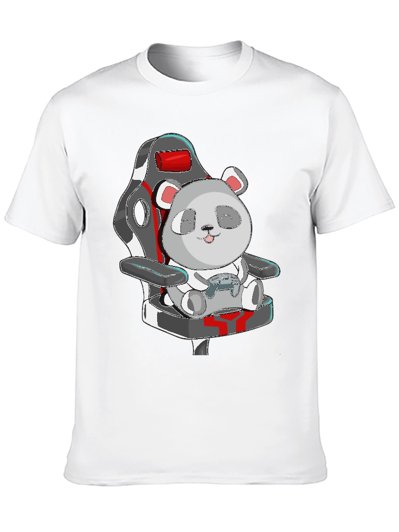 Panda Gamer T-Shirt - Cute Cartoon Graphic Tee