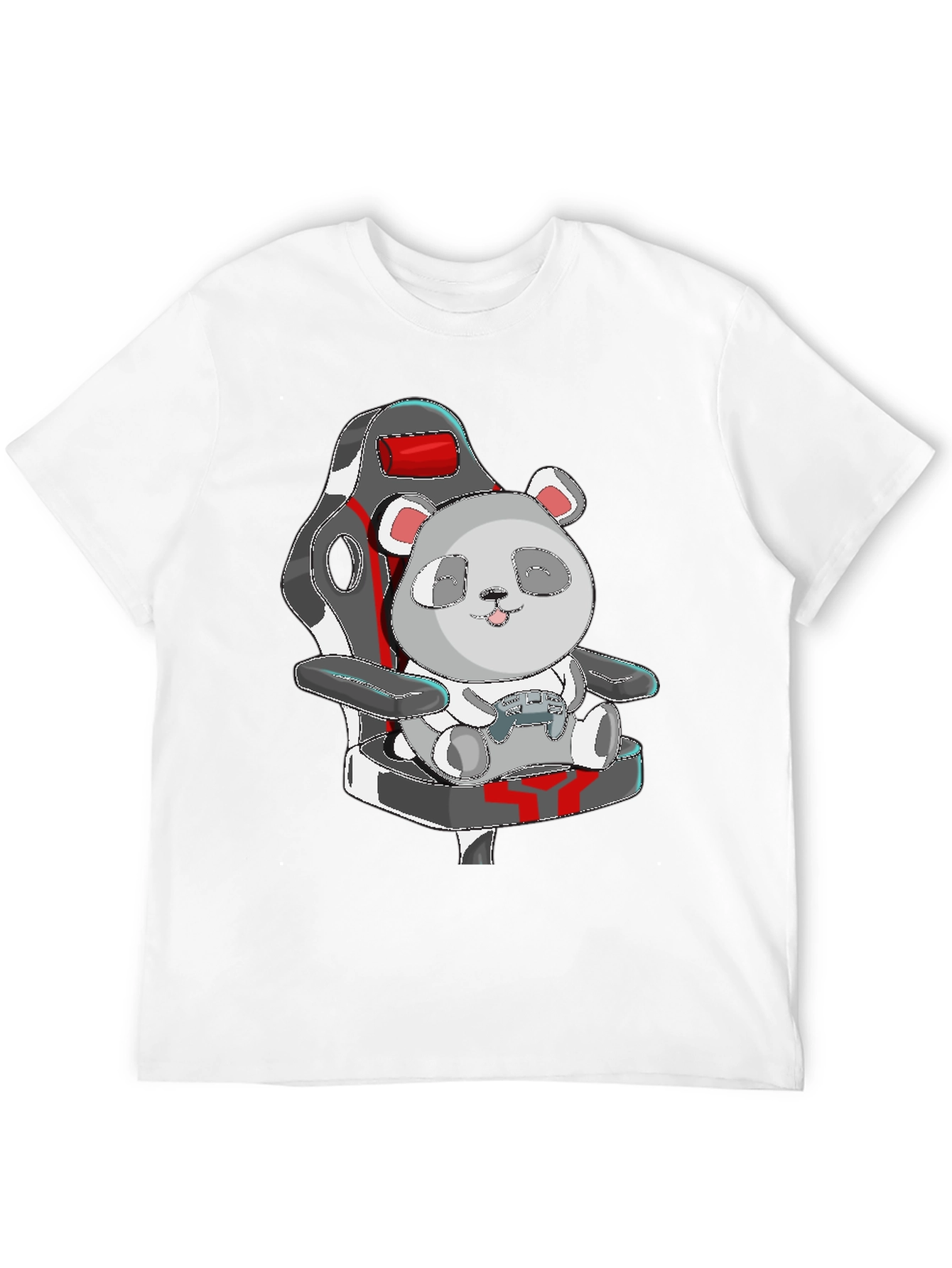 Panda Gamer T-Shirt - Cute Cartoon Graphic Tee