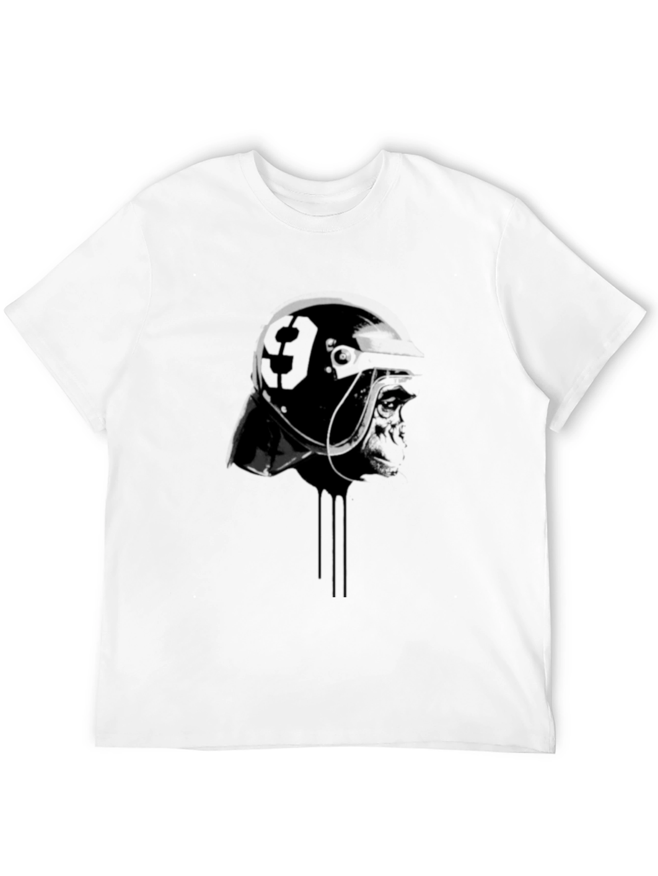Graphic Print Black T-Shirt