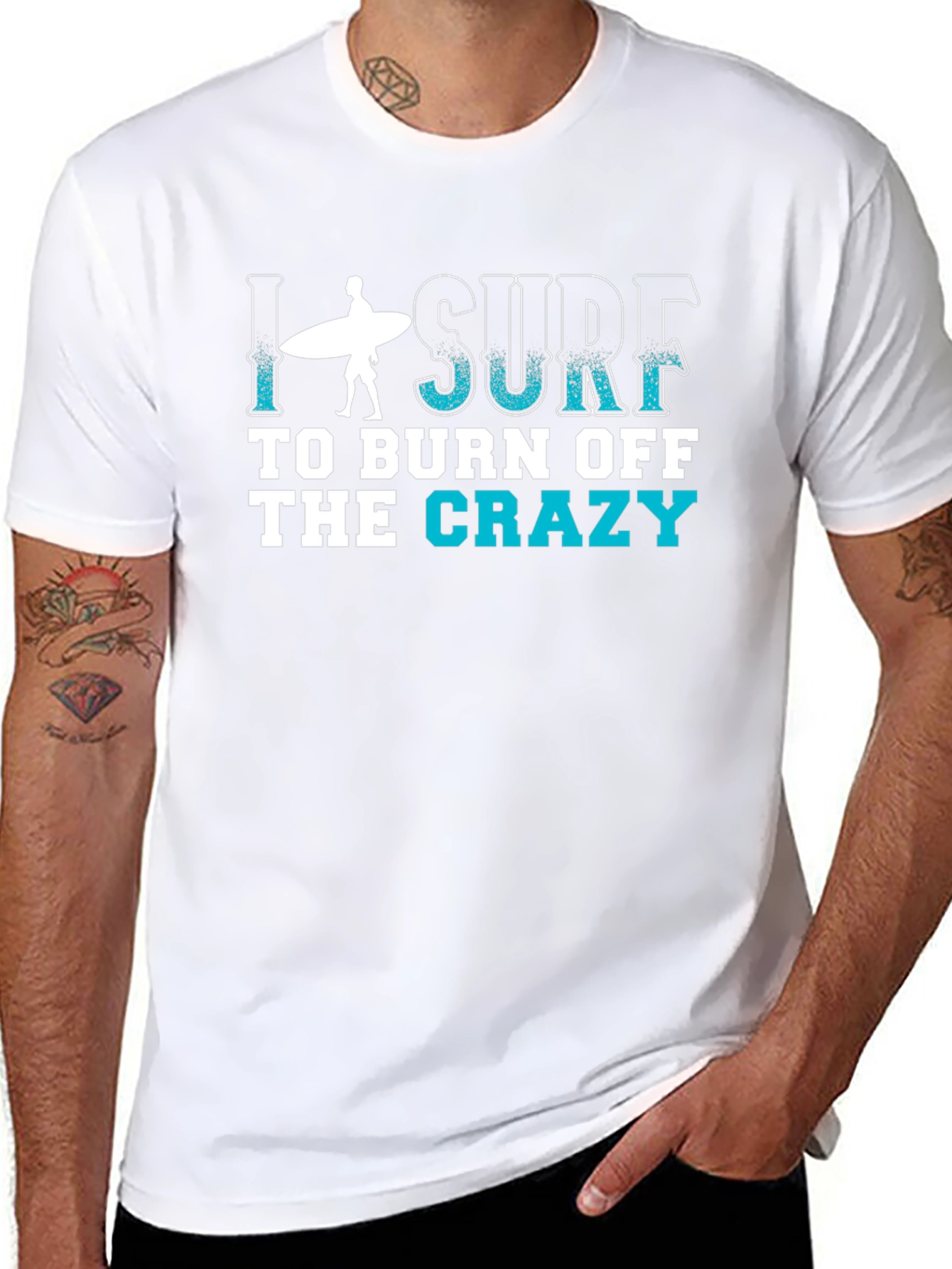 I Surf to Burn Off the Crazy T-Shirt