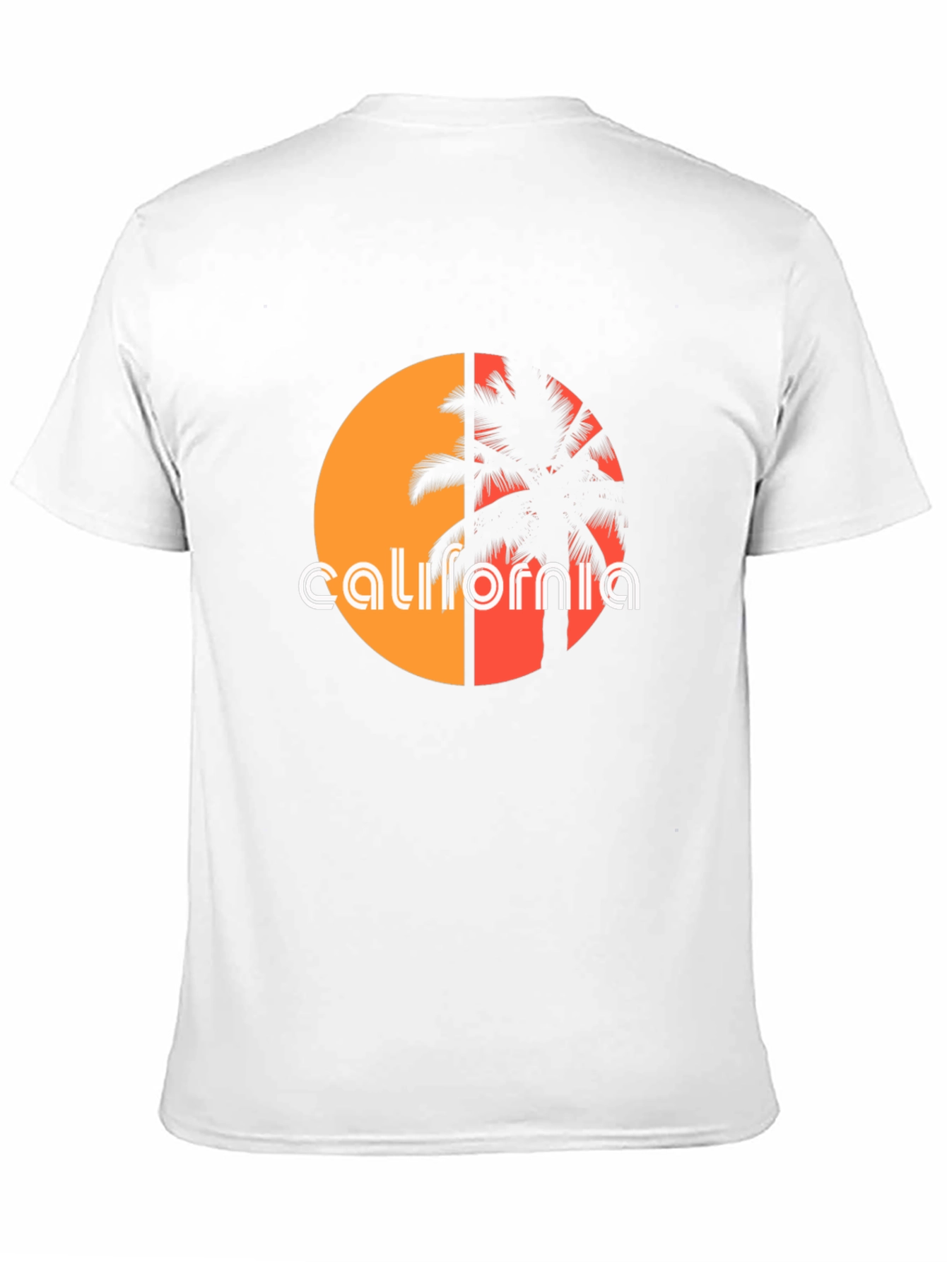 California Palm Tree Sunset Graphic Tee