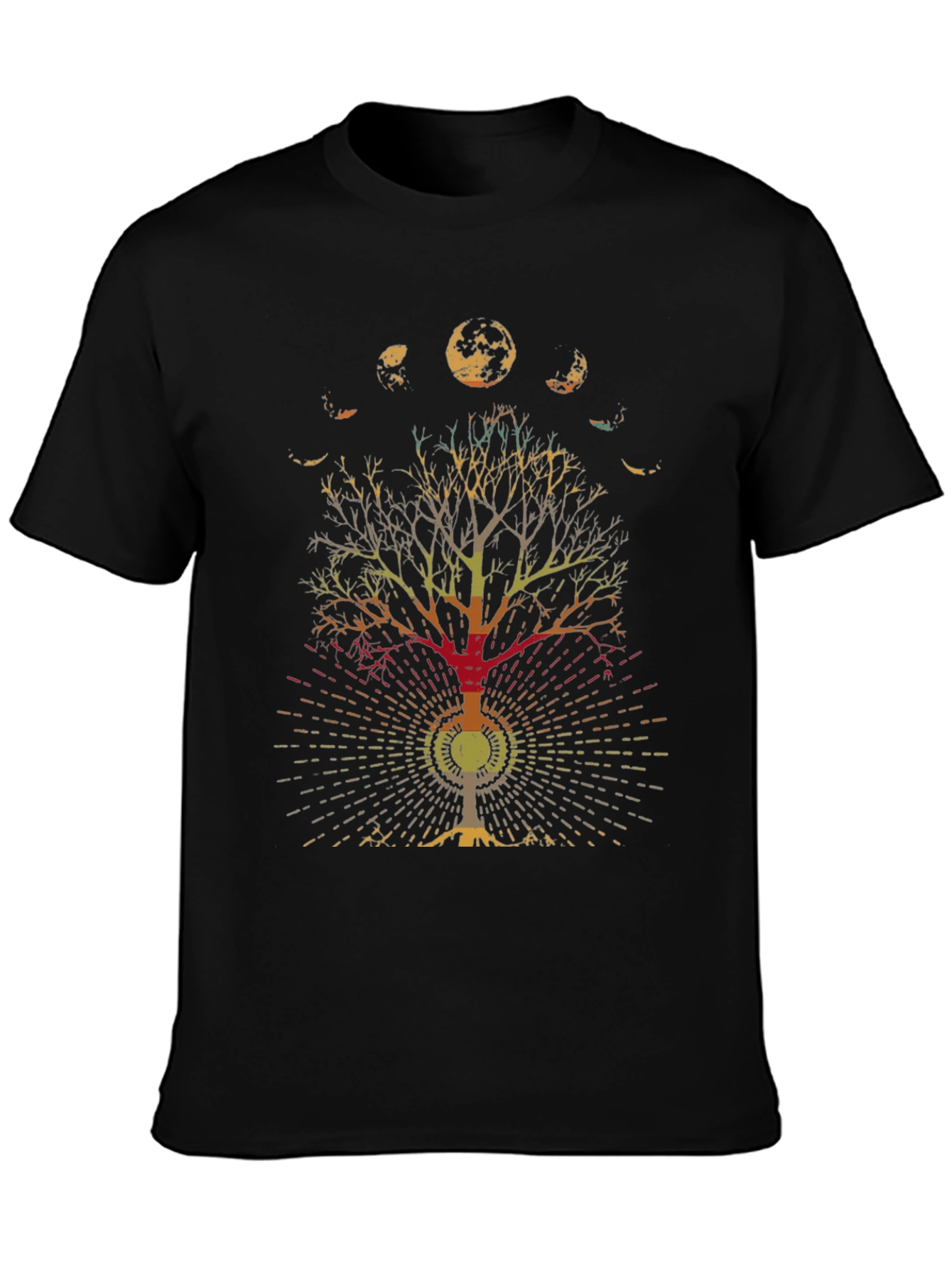 Moon Phases Tree Graphic Tee