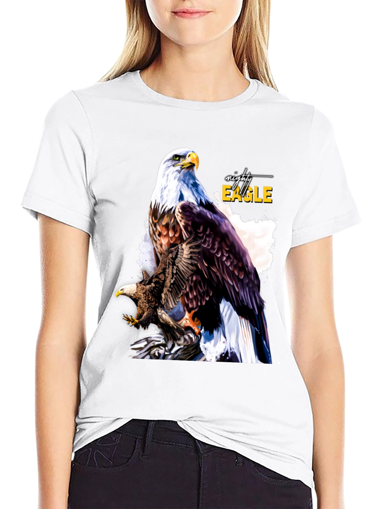 Mighty Eagle Graphic Tee - Mens Black T-Shirt