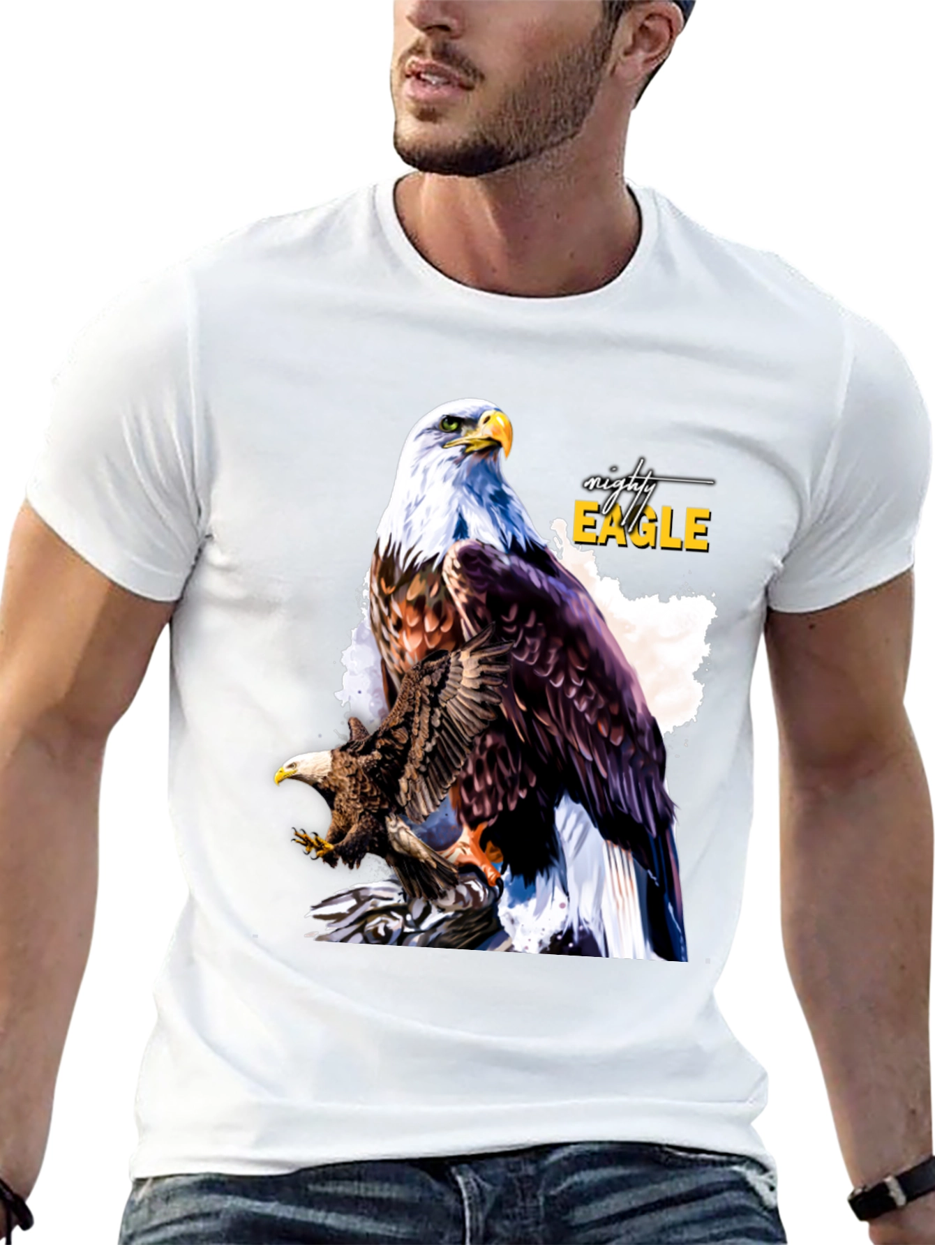 Mighty Eagle Graphic Tee - Mens Black T-Shirt