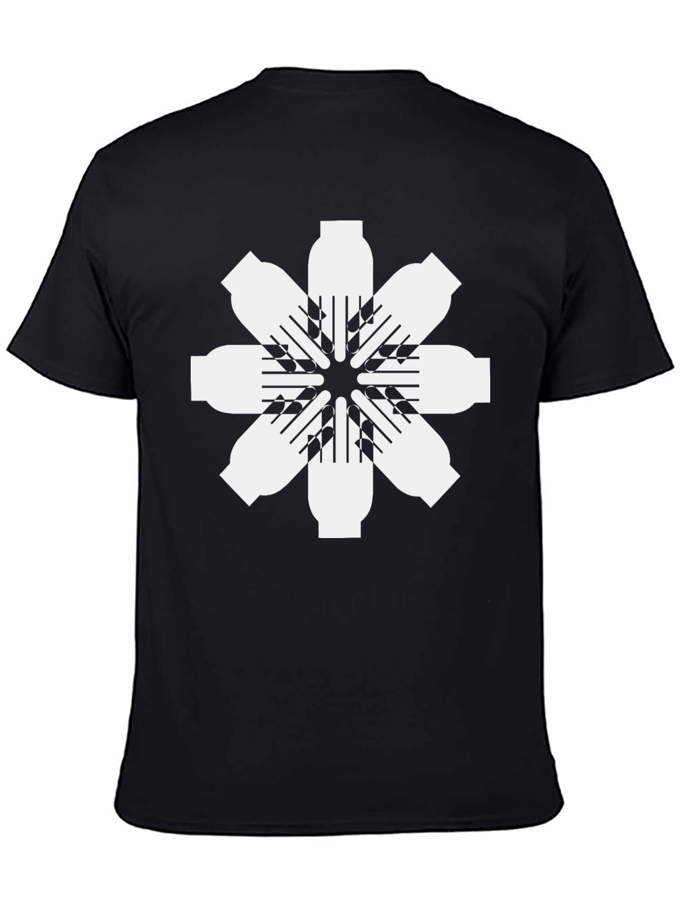 Black T-Shirt with Graphic Design