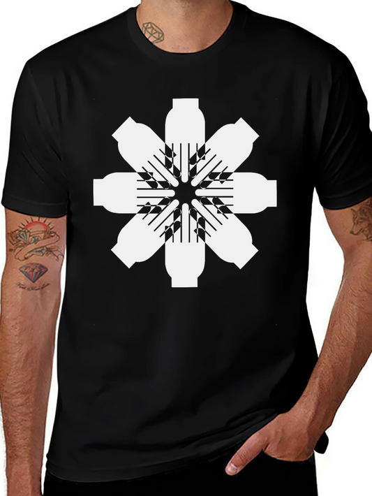 Black T-Shirt with Graphic Design