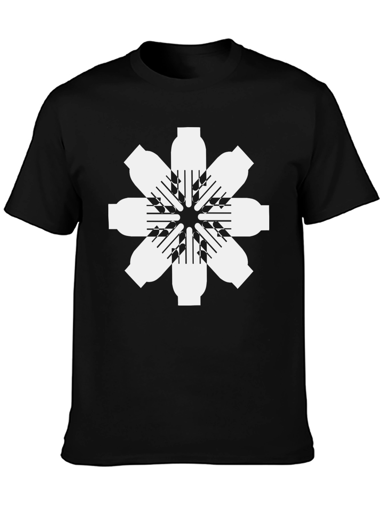 Black T-Shirt with Graphic Design
