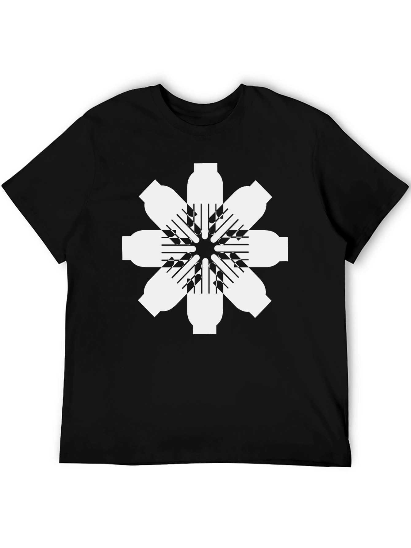 Black T-Shirt with Graphic Design