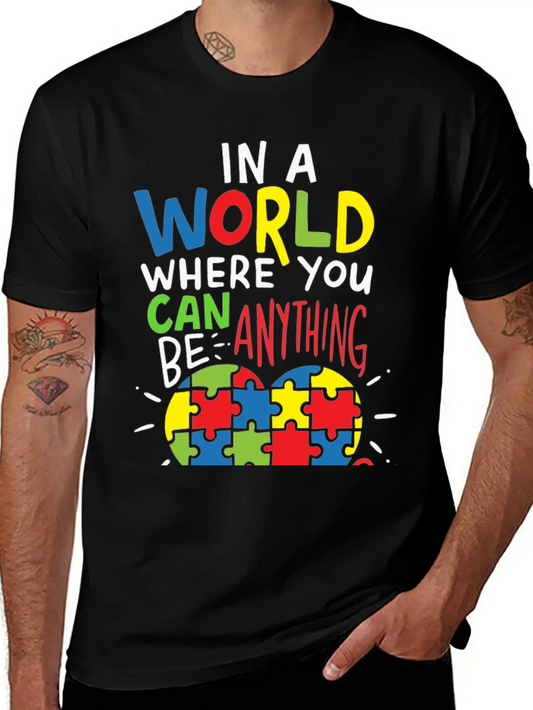 Autism Be Kind Kindness Unisex Casual T-Shirt – Clean Design For Daily Comfort