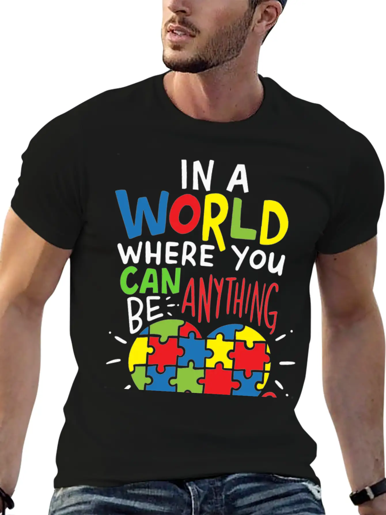 Autism Be Kind Kindness Unisex Casual T-Shirt – Clean Design For Daily Comfort