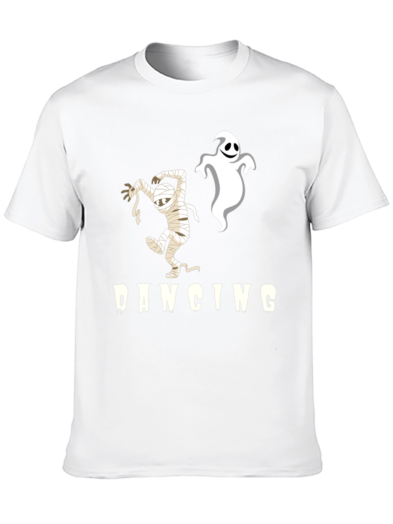 Dancing Mummy & Ghost Black T-Shirt