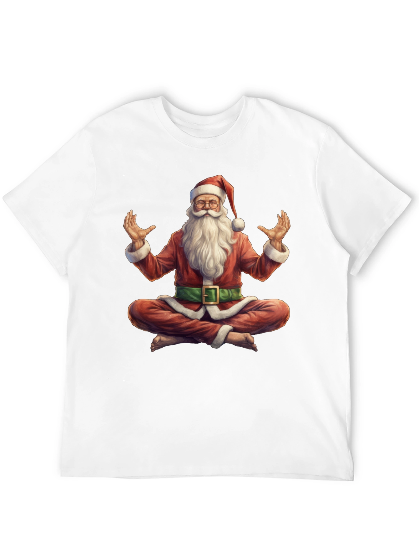 Zen Santa T-Shirt - Meditating Holiday Apparel