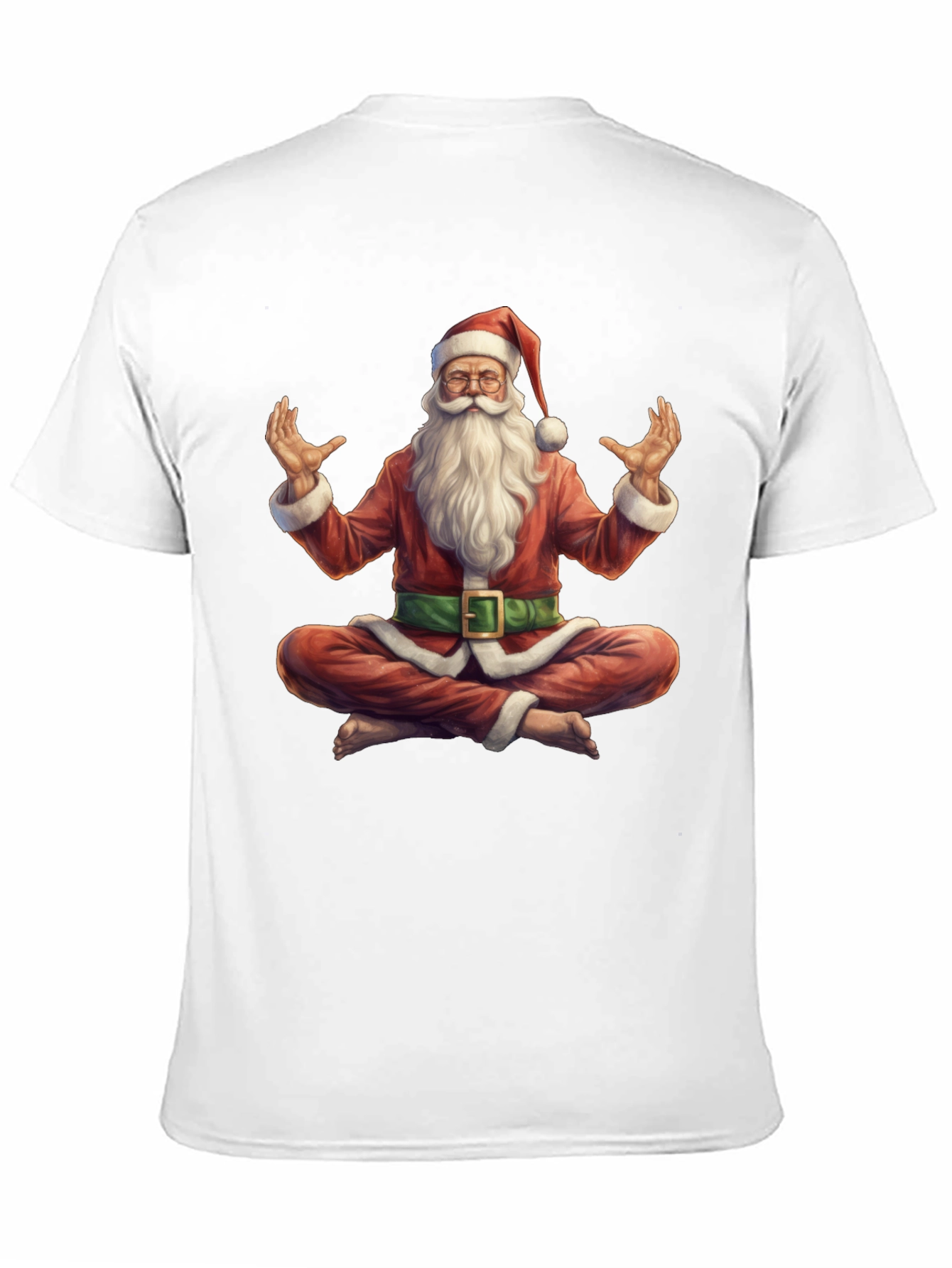 Zen Santa T-Shirt - Meditating Holiday Apparel