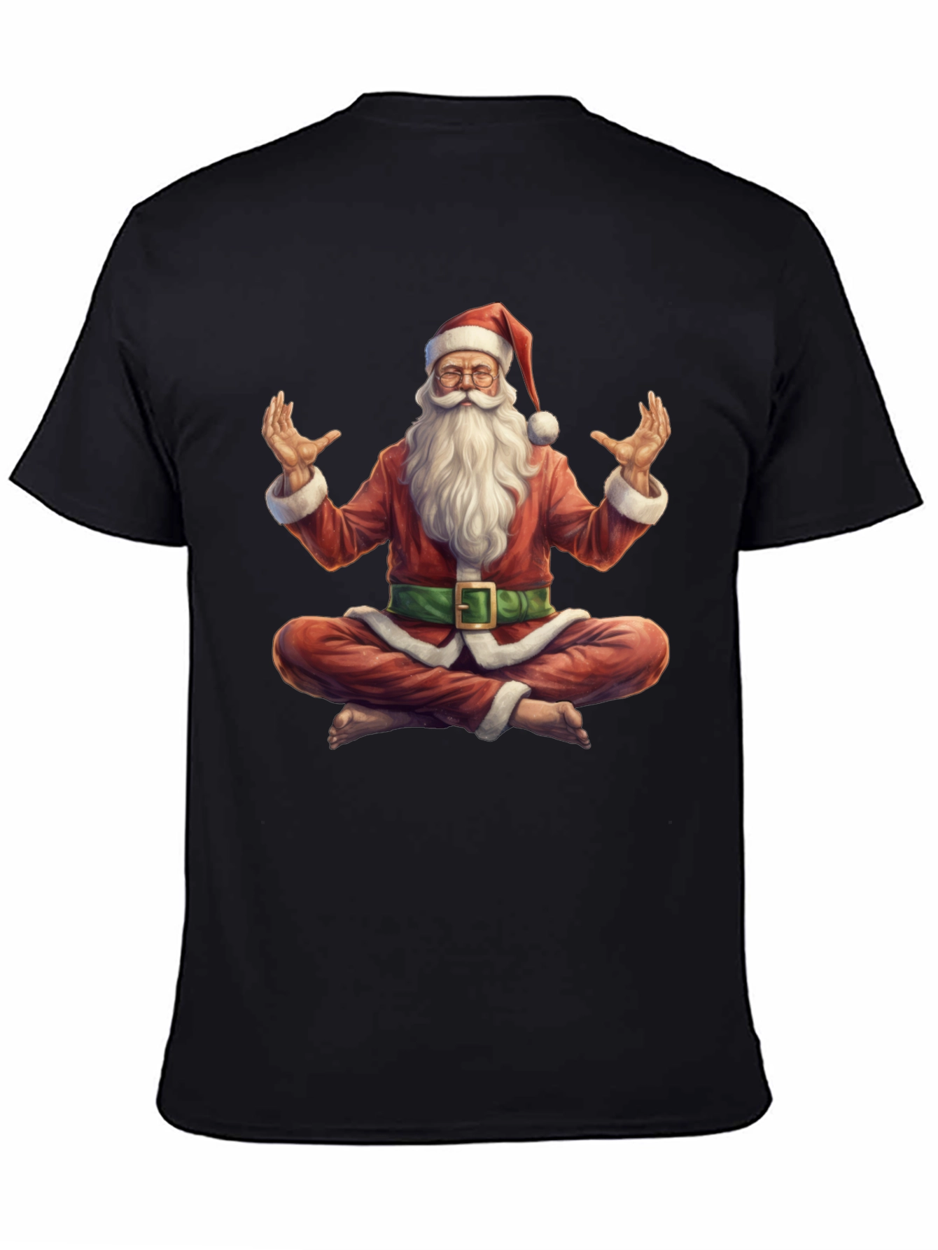 Zen Santa T-Shirt - Meditating Holiday Apparel