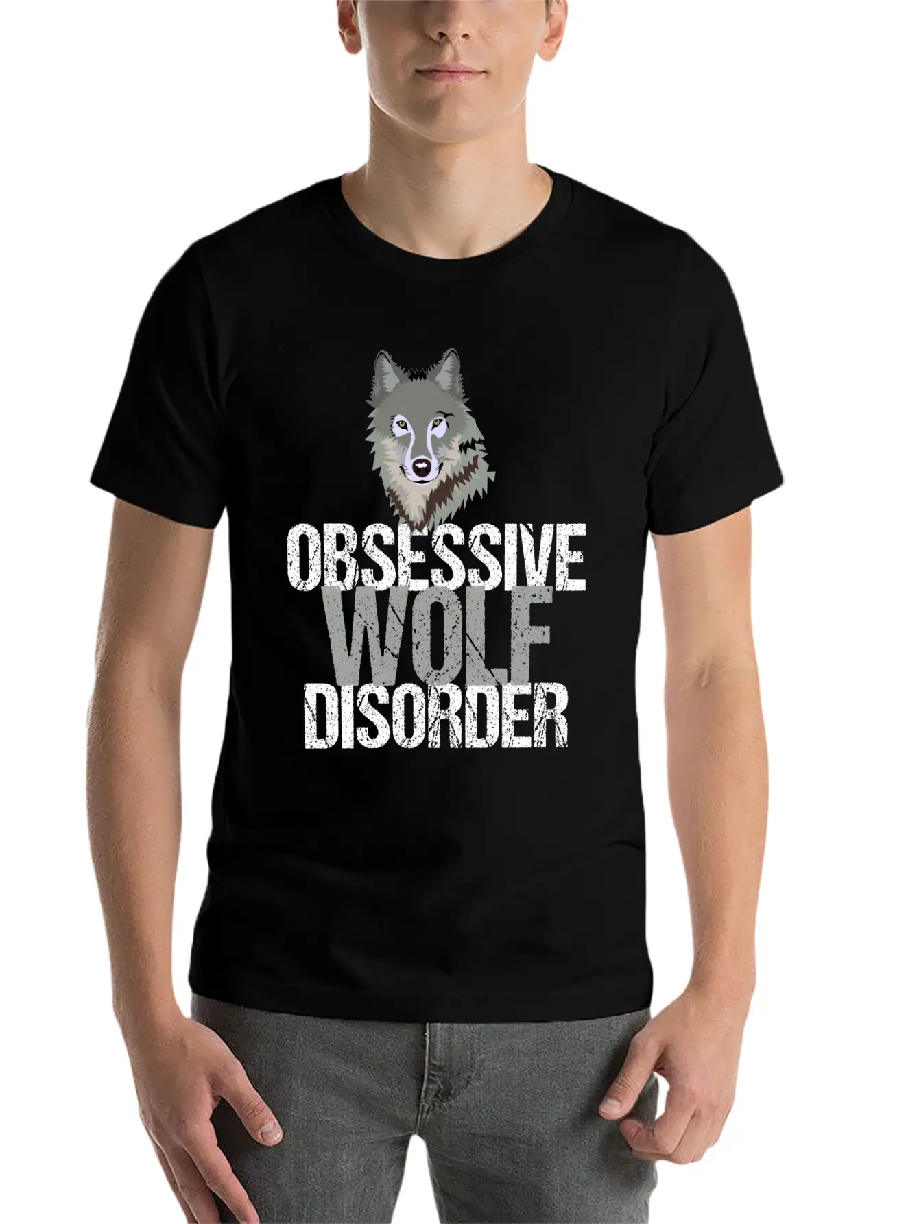 Awesome Grey Wolf Unisex Casual T-Shirt – Clean Design For Daily Comfort