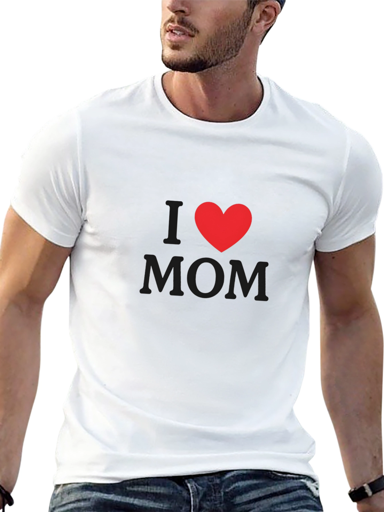 I Heart Mom Black T-Shirt
