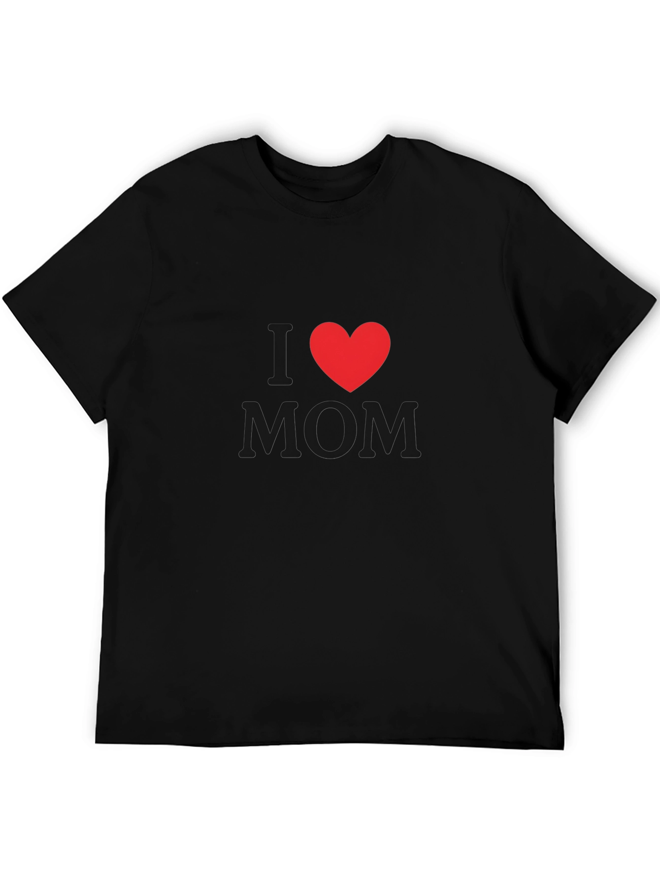 I Heart Mom Black T-Shirt